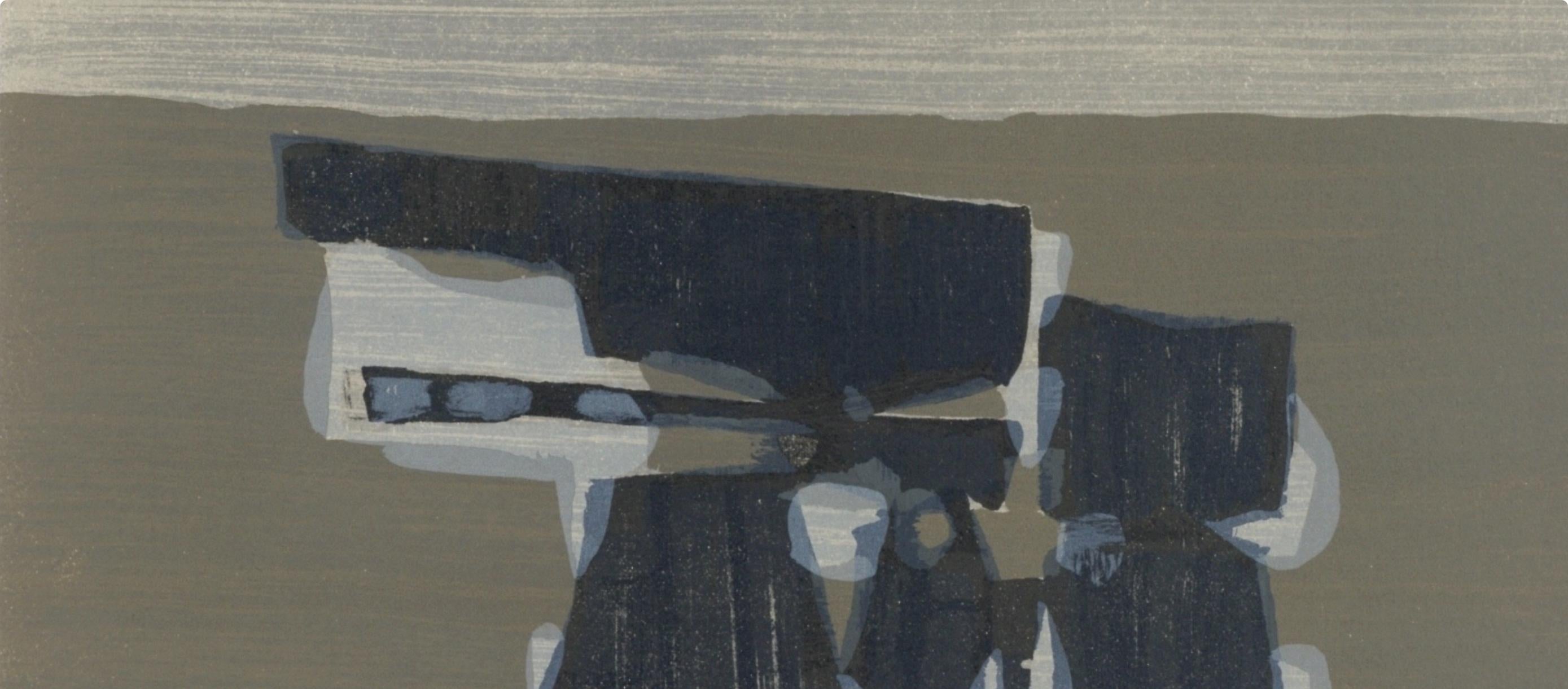 Charrue, L'Hommage à Georges Braque, Derrière le miroir (Moderne), Print, von Raoul Ubac