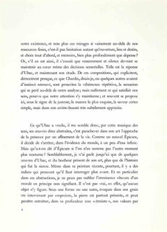 Composition - Original Lithgraph by Raoul Ubac - 1960s