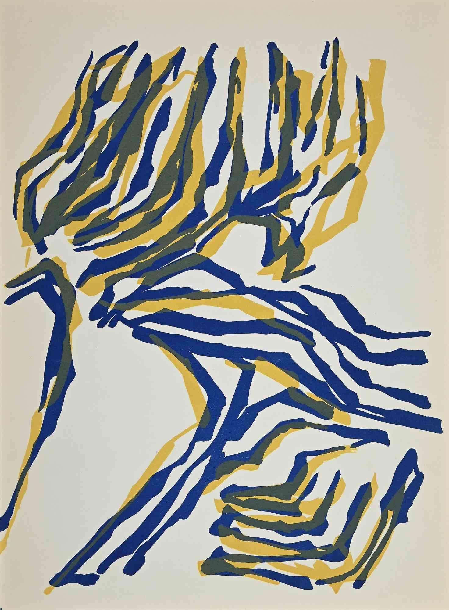 Raoul Ubac Composition Lithographie originale de Raoul Ubac