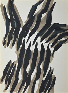 Composition - Lithographie originale de Raoul Ubac - 1963