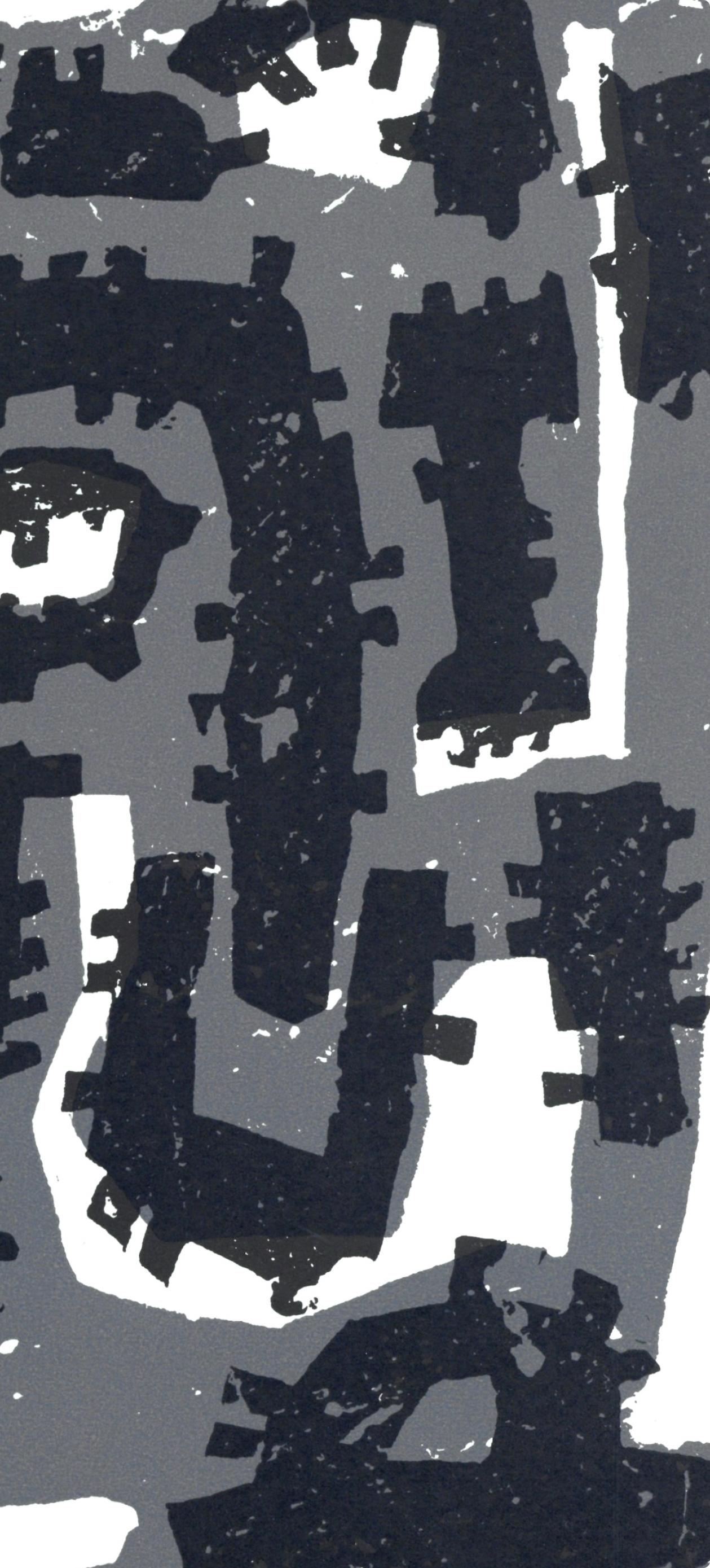 Composition, Société internationale d'art XXe siècle - Black Landscape Print by Raoul Ubac
