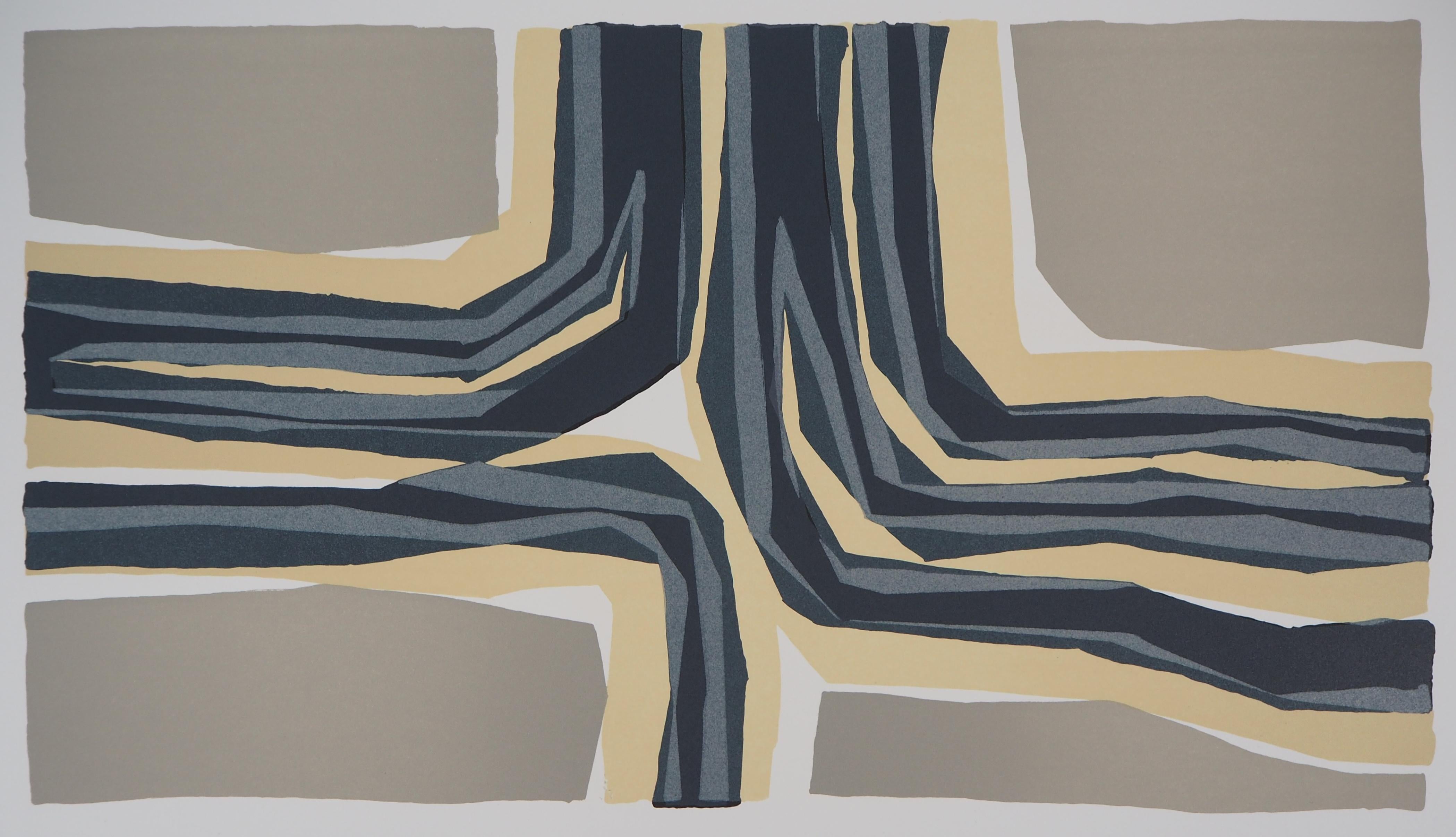 Raoul UBAC
Four Directions, Abstract Composition

Original lithograph (arte / maeght workshop)
Printed signature in the plate bottom right
On Rives vellum 47 x 65 cm (c. 19 x 26 inch)

Excellent condition