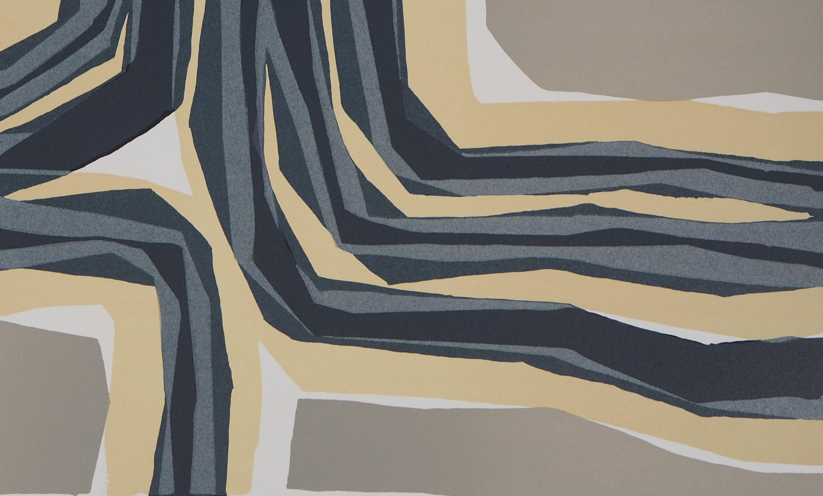 Four Directions, Abstract Composition - Original lithograph For Sale 2