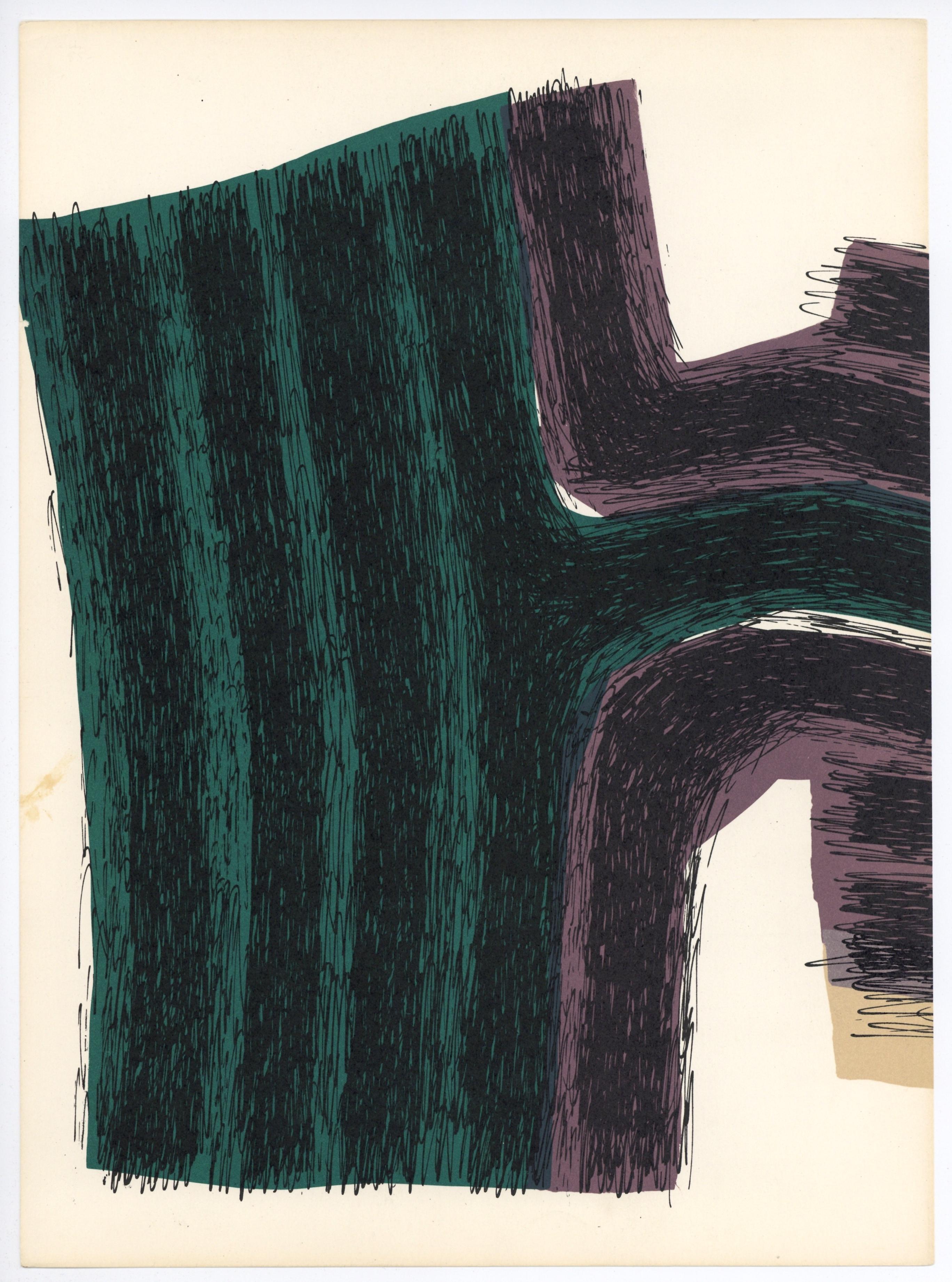 litografia originale - Print di Raoul Ubac
