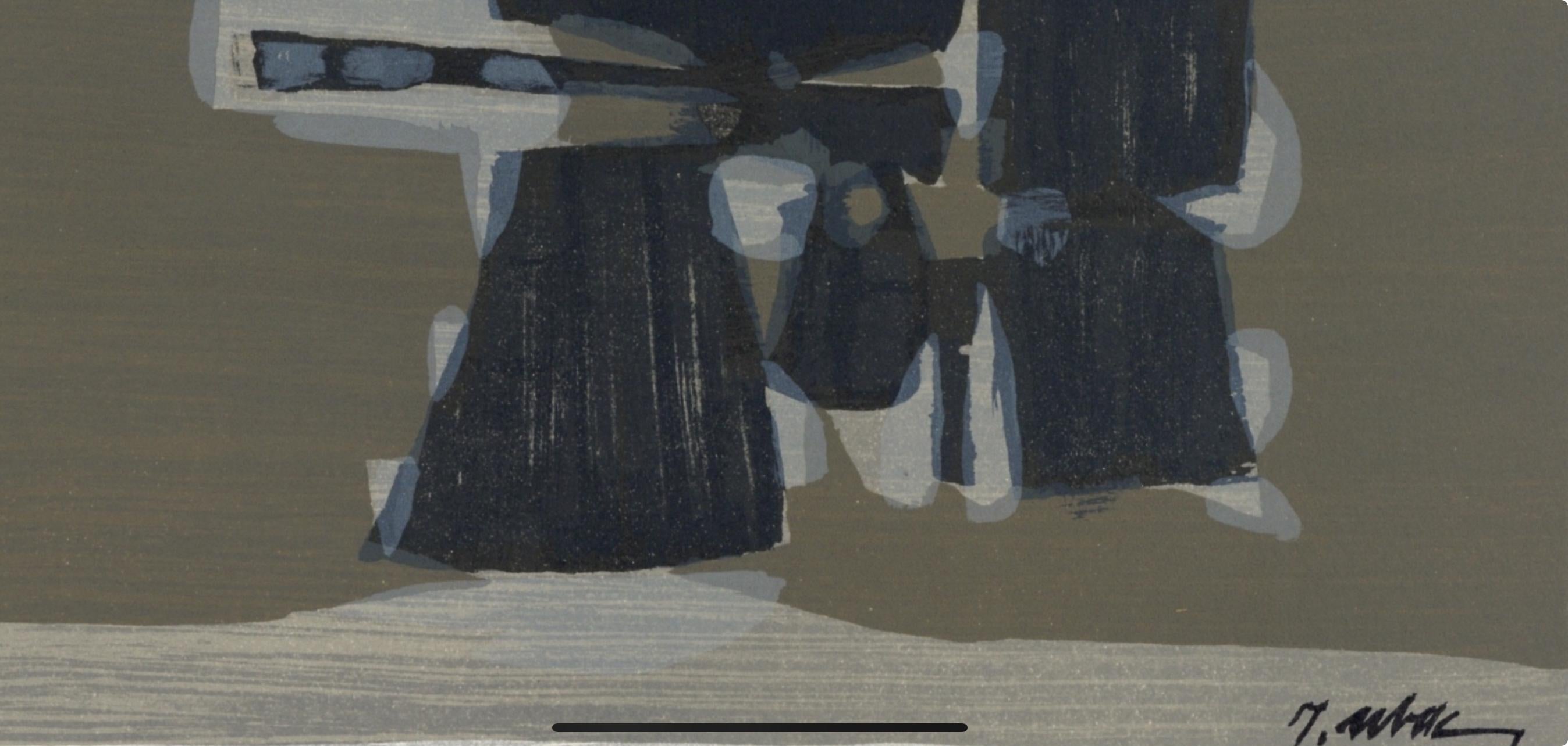 Ubac, Charrue, l’Hommage à Georges Braque, Derrière le miroir (after) - Modern Print by Raoul Ubac