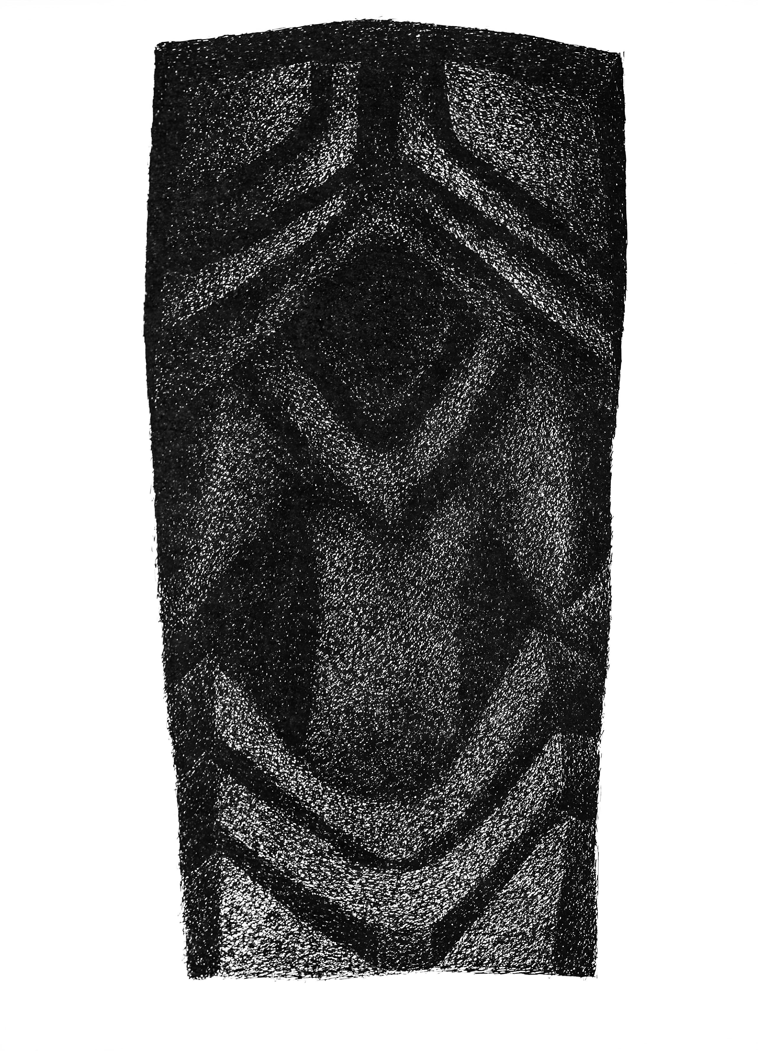 Ubac, Composition, Derrière le miroir (after) - Black Abstract Print by Raoul Ubac