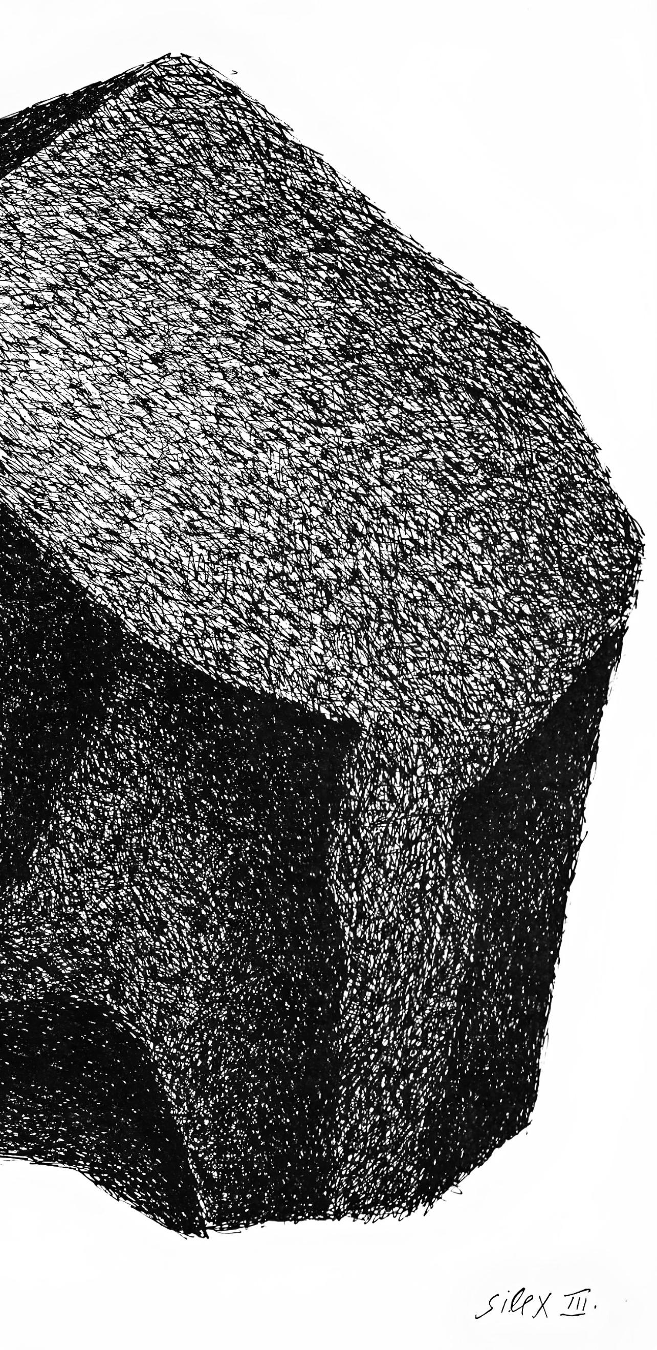 Ubac, Composition, Derrière le miroir (after) - Black Abstract Print by Raoul Ubac