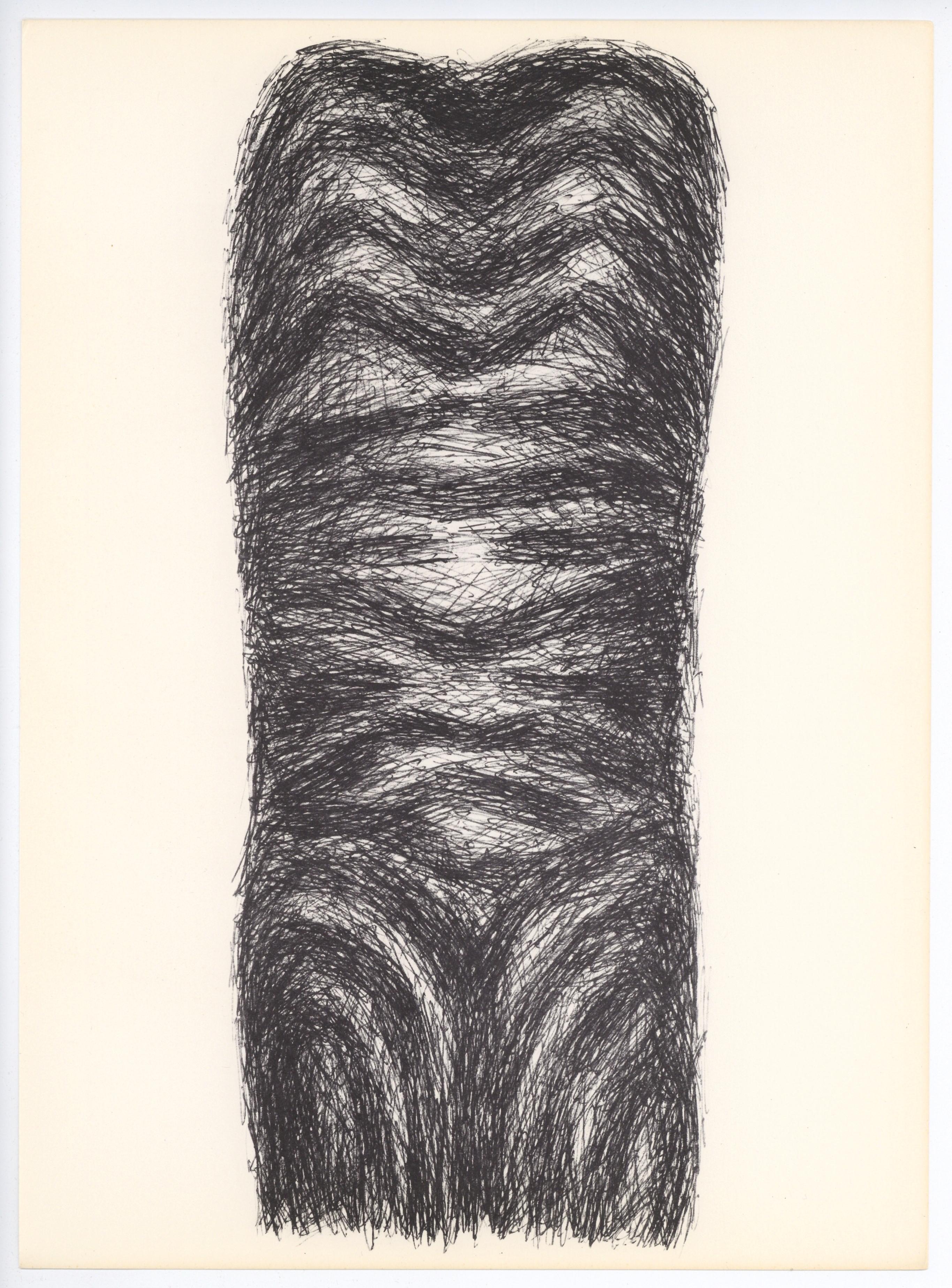 Ubac, Composition, Derrière le miroir (après) - Gris Abstract Print par Raoul Ubac