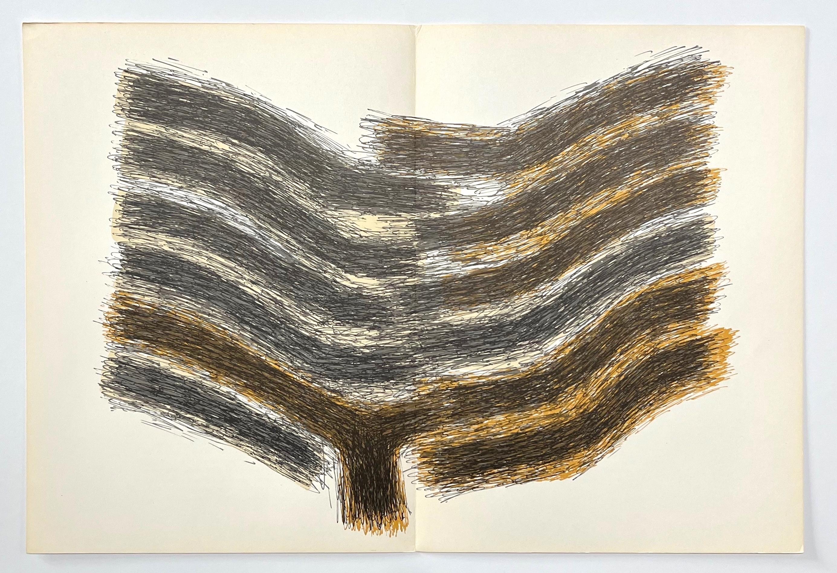 Ubac, Composizione, Derrière le miroir (dopo) - Abstract Print Beige di Raoul Ubac