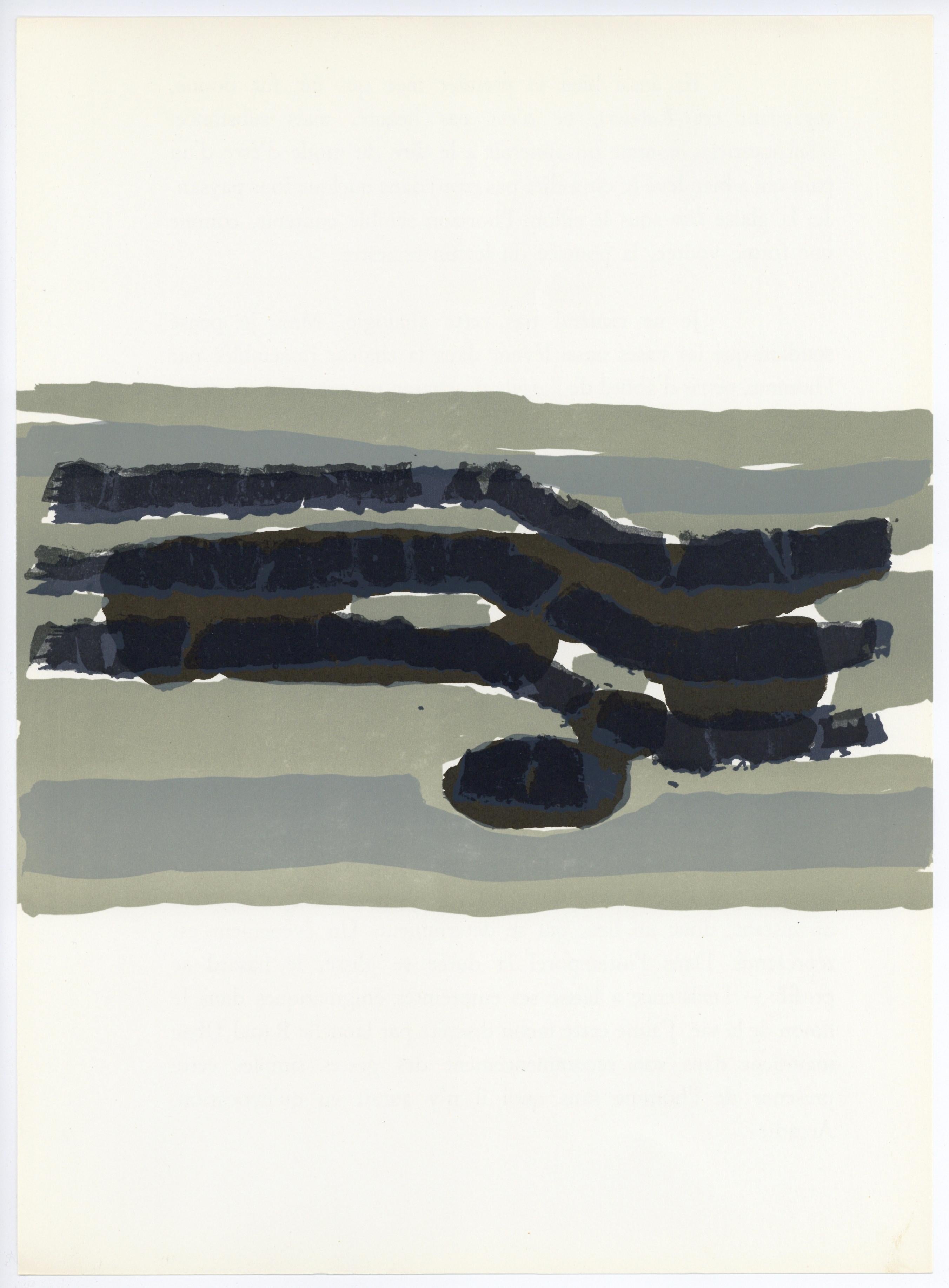 Ubac, Komposition, Derrière le miroir (nach) (Grau), Abstract Print, von Raoul Ubac
