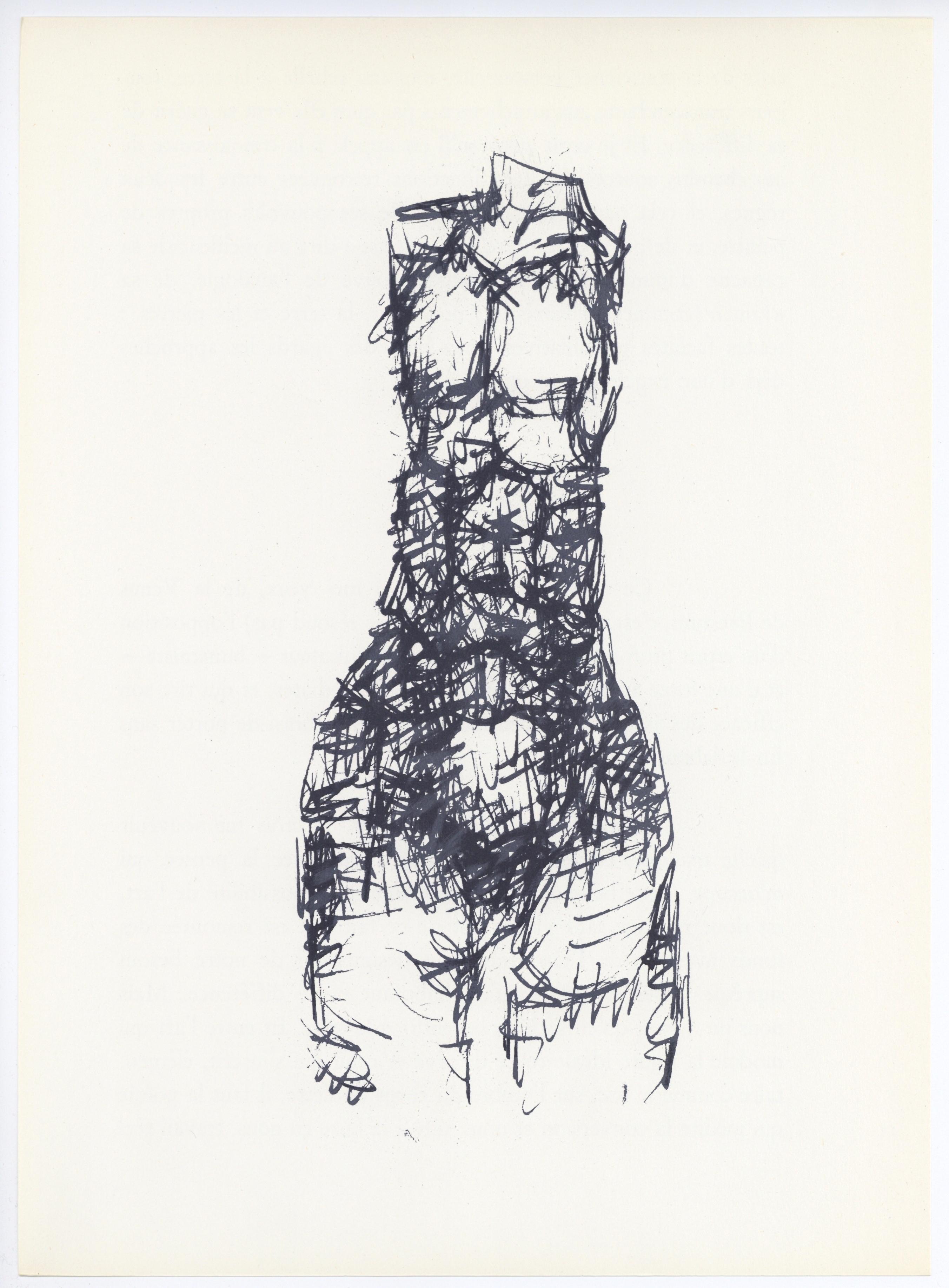 Ubac, Komposition, Derrière le miroir (nach) (Grau), Abstract Print, von Raoul Ubac