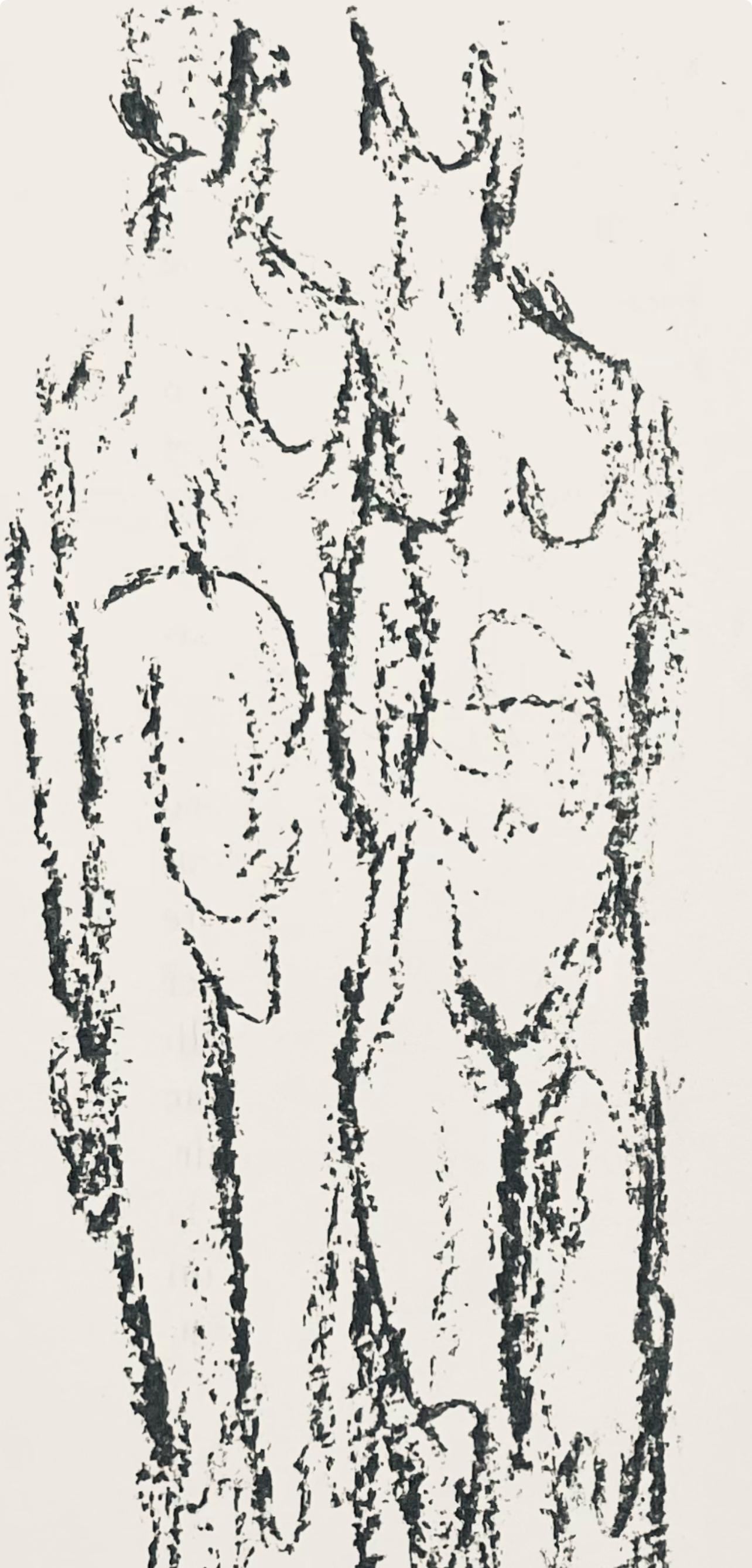 Ubac, Komposition, Derrière le miroir (nach) (Beige), Abstract Print, von Raoul Ubac