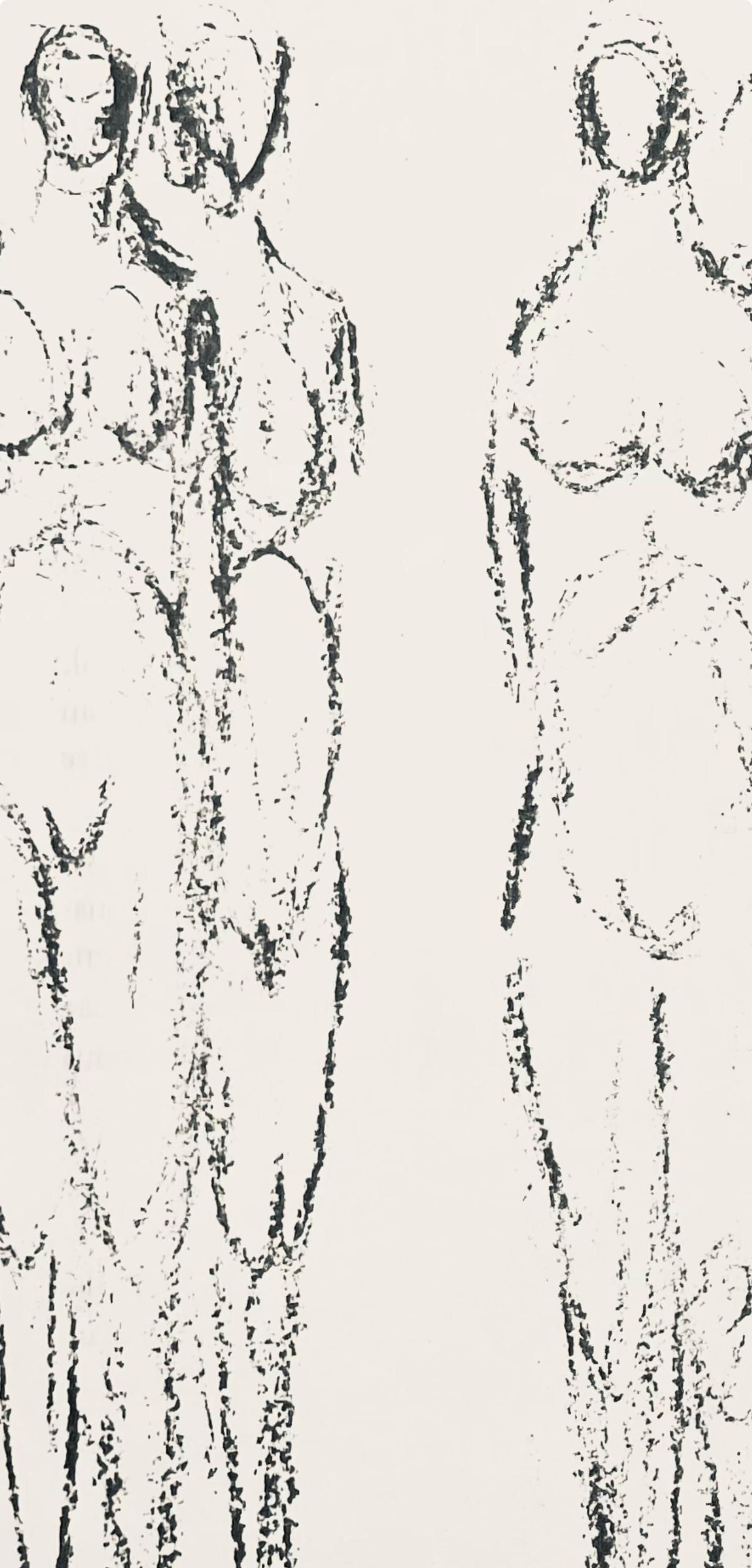 Ubac, Komposition, Derrière le miroir (nach) (Beige), Abstract Print, von Raoul Ubac