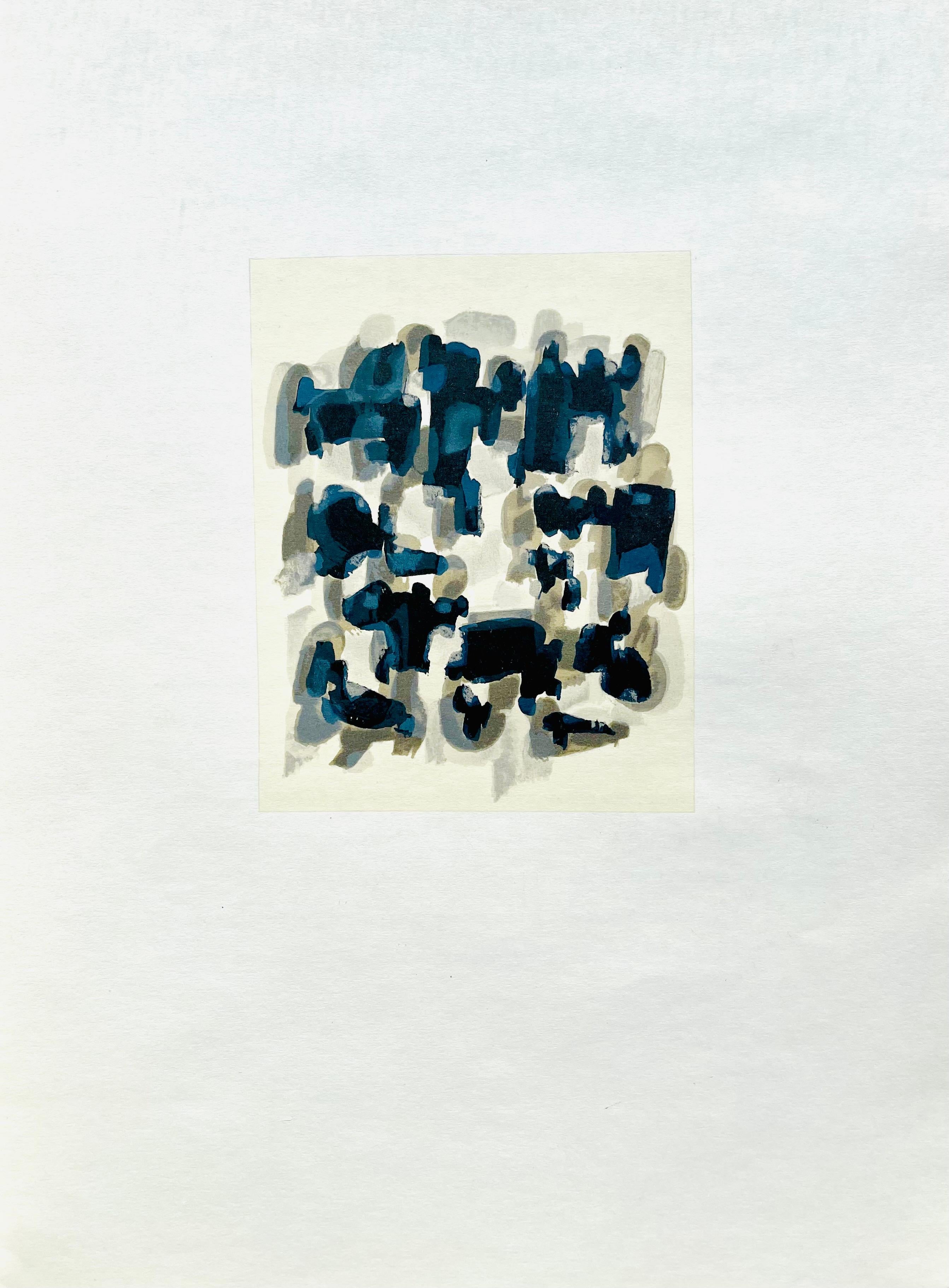 Ubac, Komposition, Derrière le miroir (nach) (Beige), Figurative Print, von Raoul Ubac