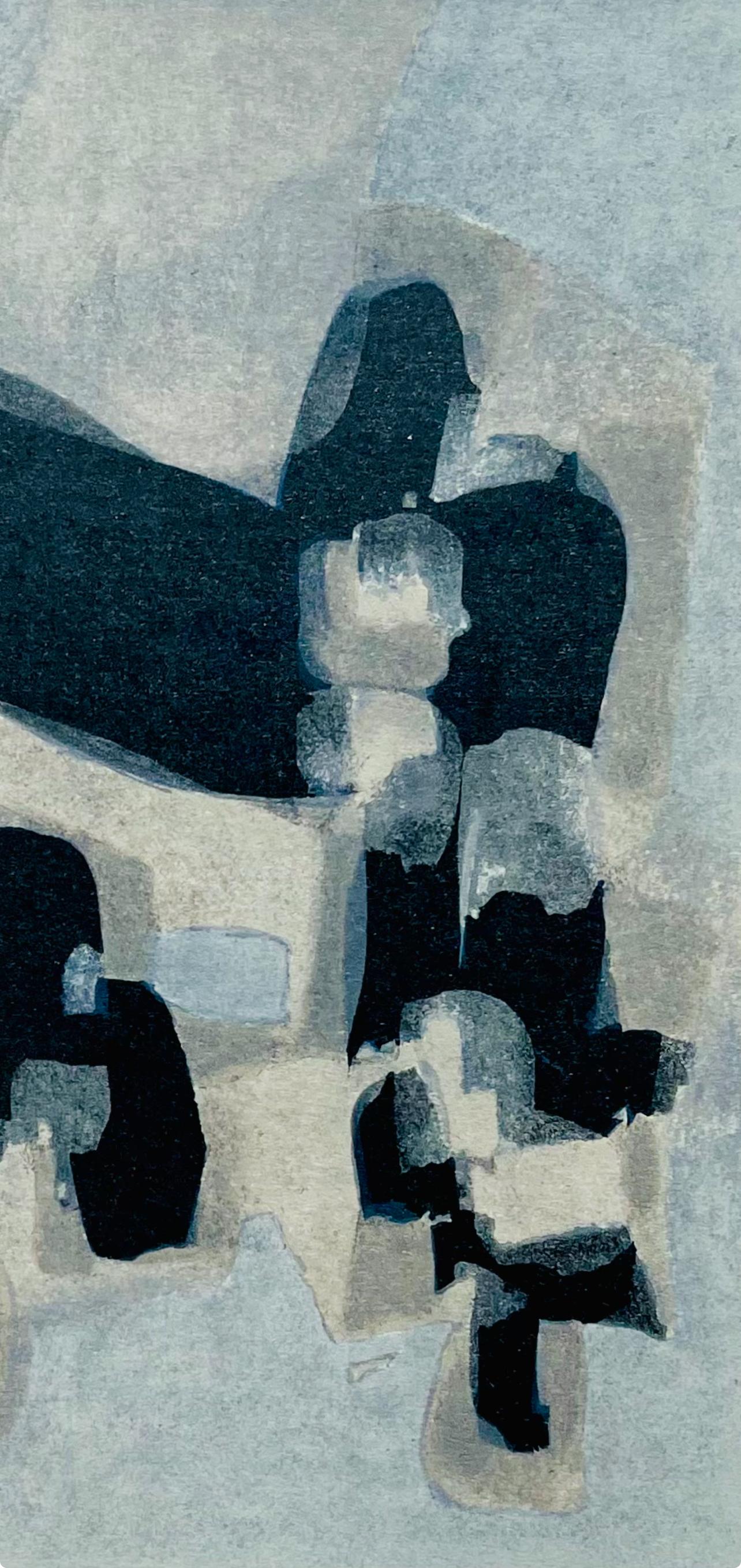 Ubac, Komposition, Derrière le miroir (nach) (Grau), Figurative Print, von Raoul Ubac
