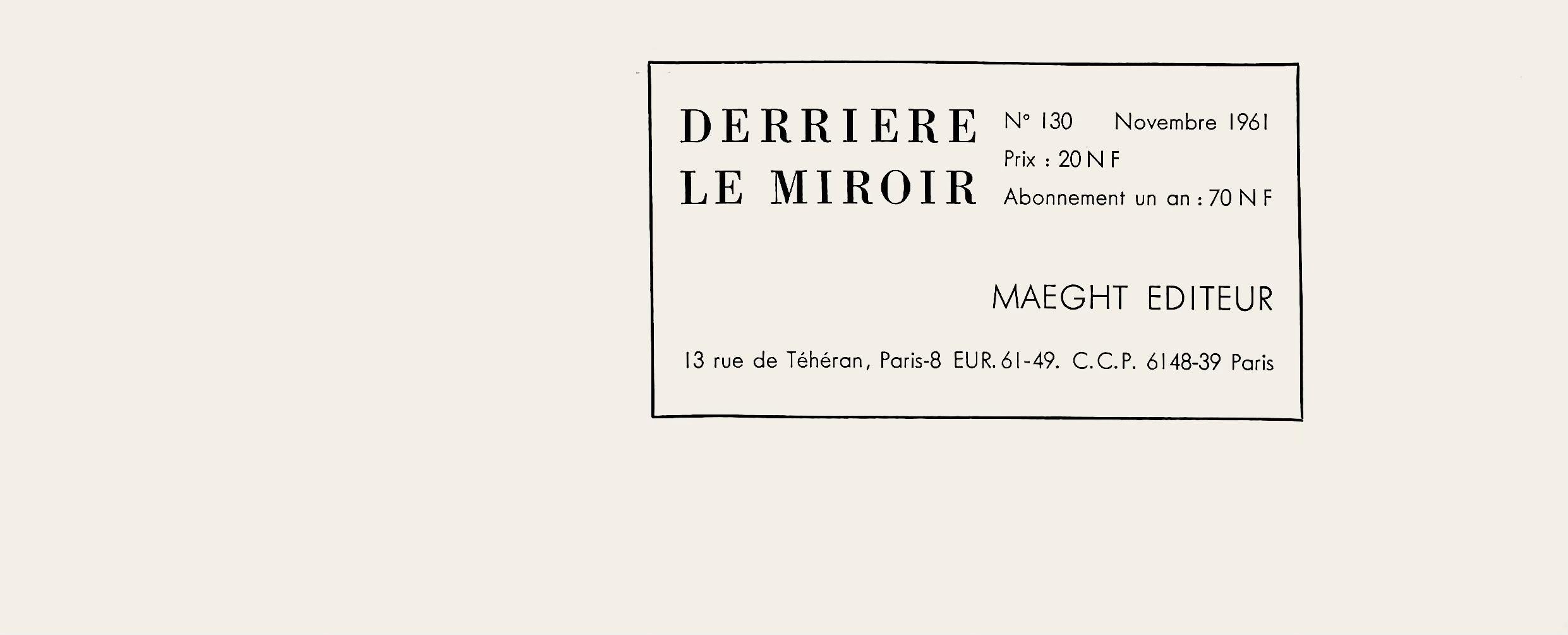 Ubac, Composition, Derrière le miroir (après) en vente 1