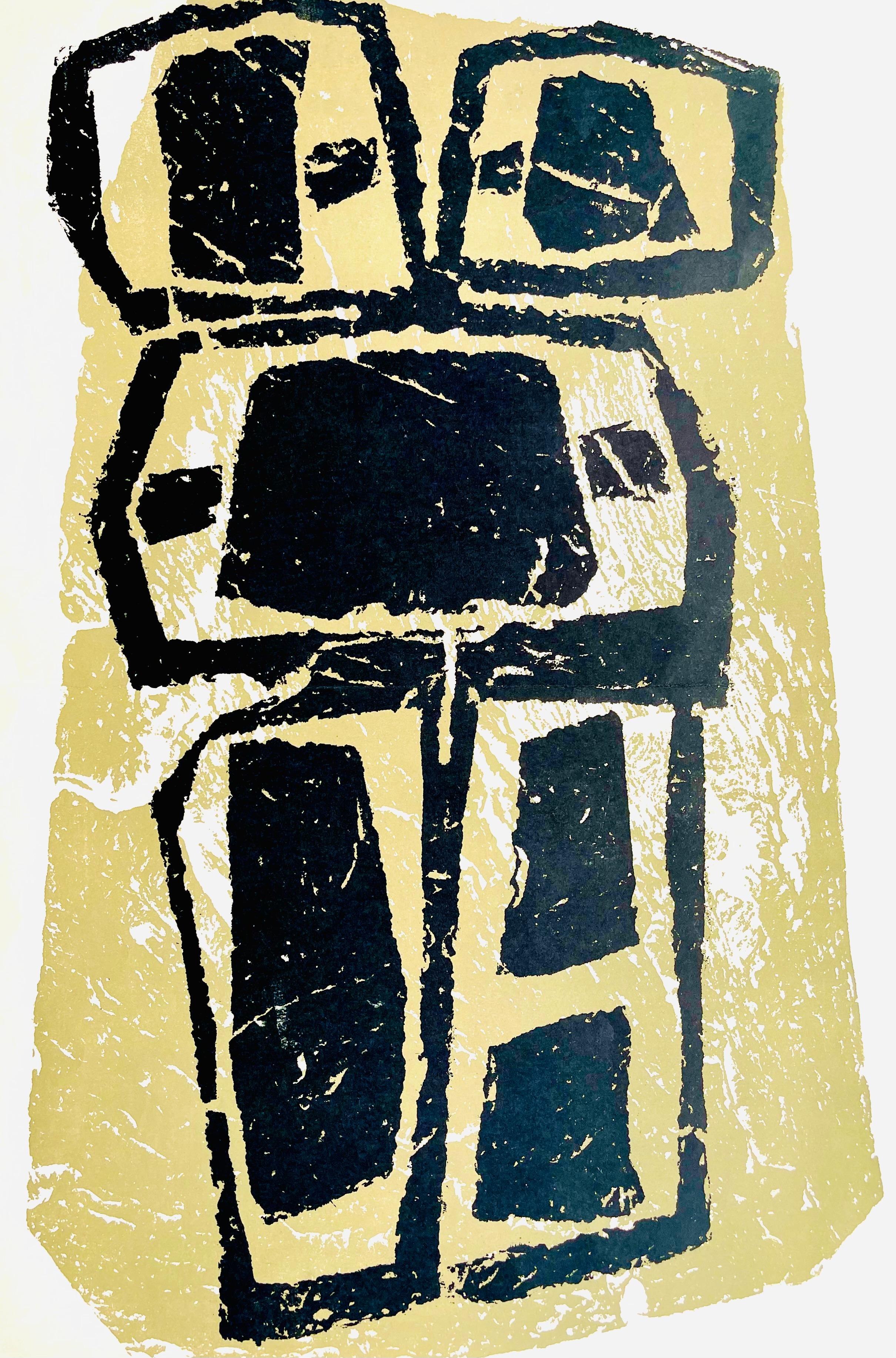 Raoul Ubac Abstract Print – Ubac, Komposition, Derrière le miroir (nach)