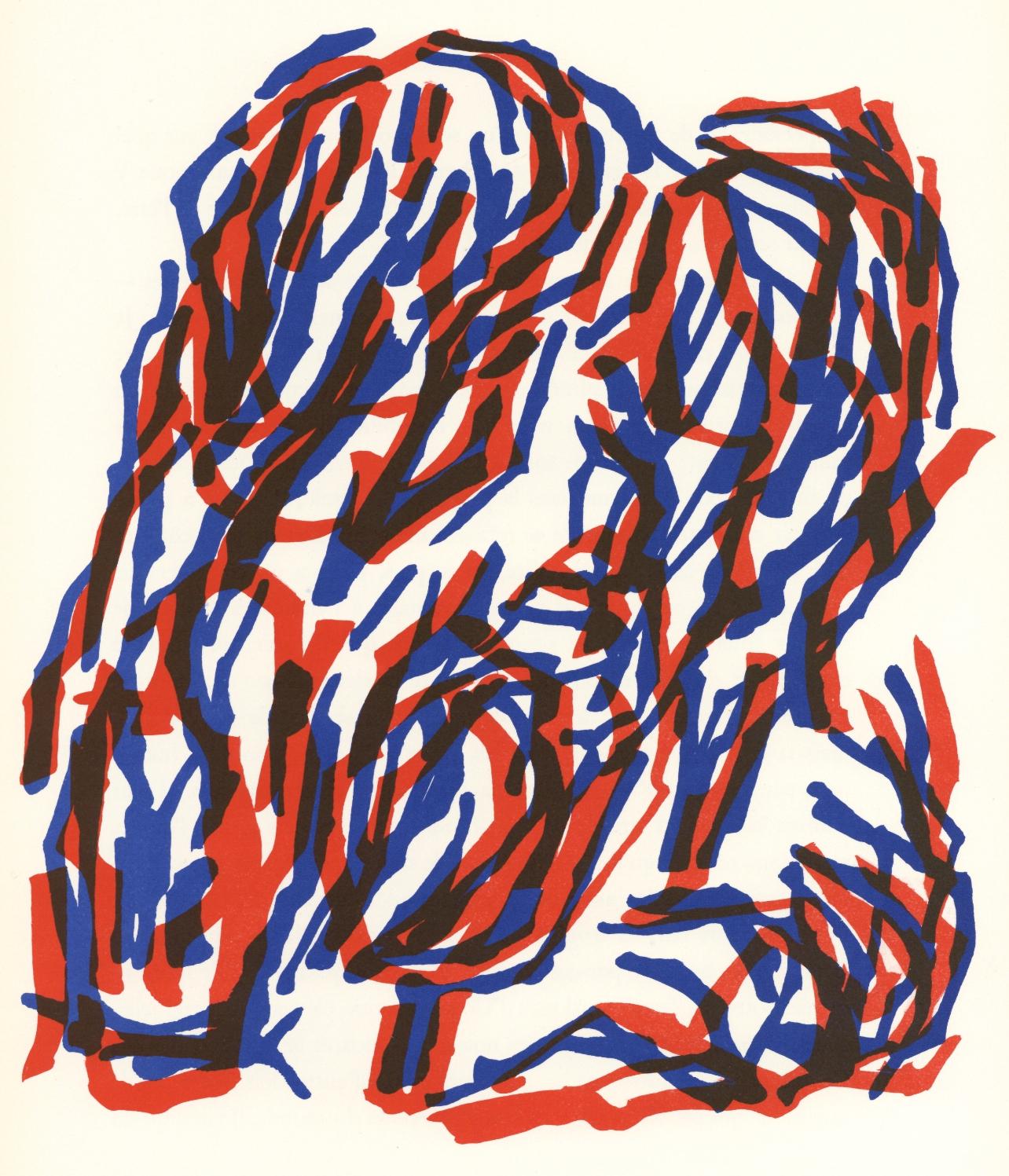 Raoul Ubac Abstract Print – Ubac, Komposition, Derrière le miroir (nach)