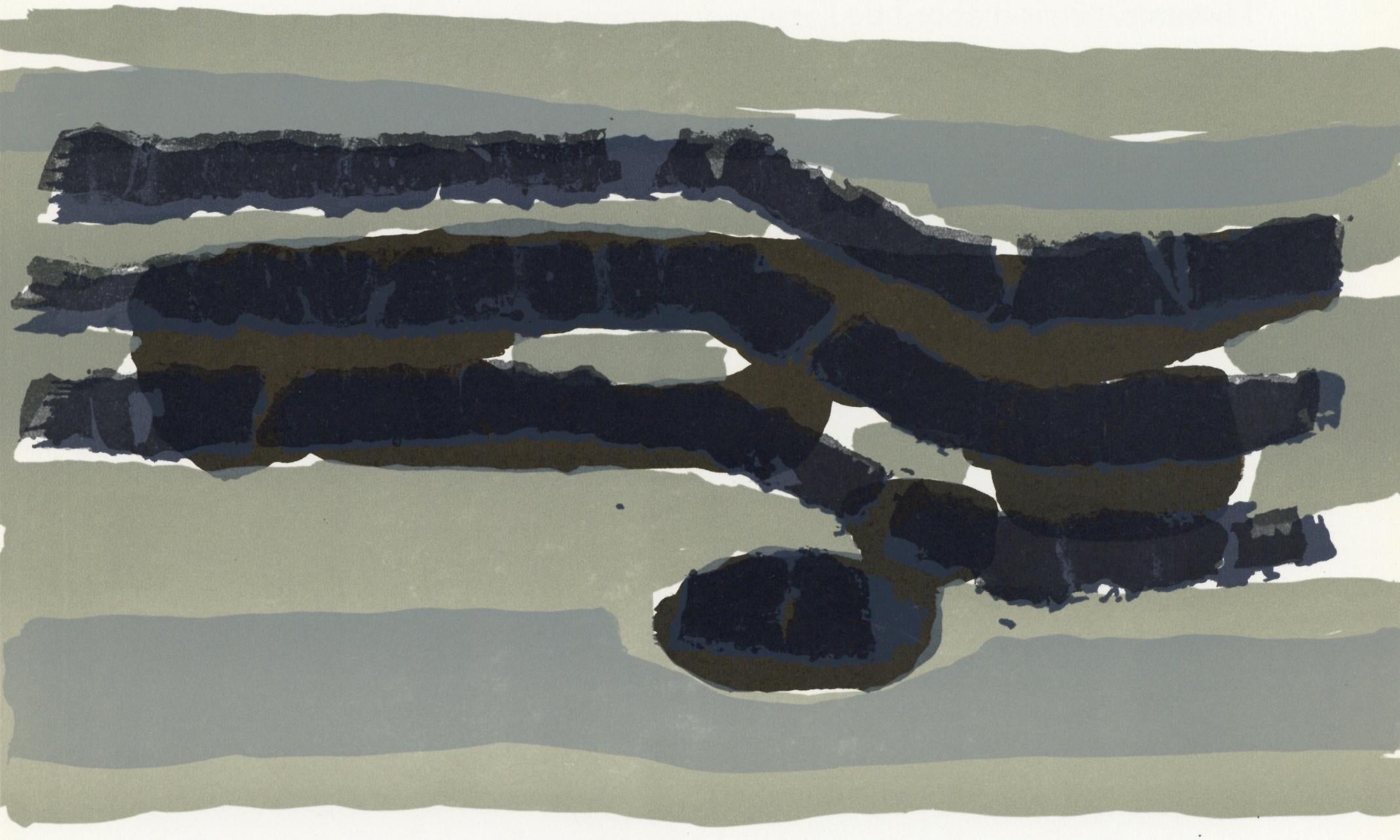 Raoul Ubac Abstract Print – Ubac, Komposition, Derrière le miroir (nach)