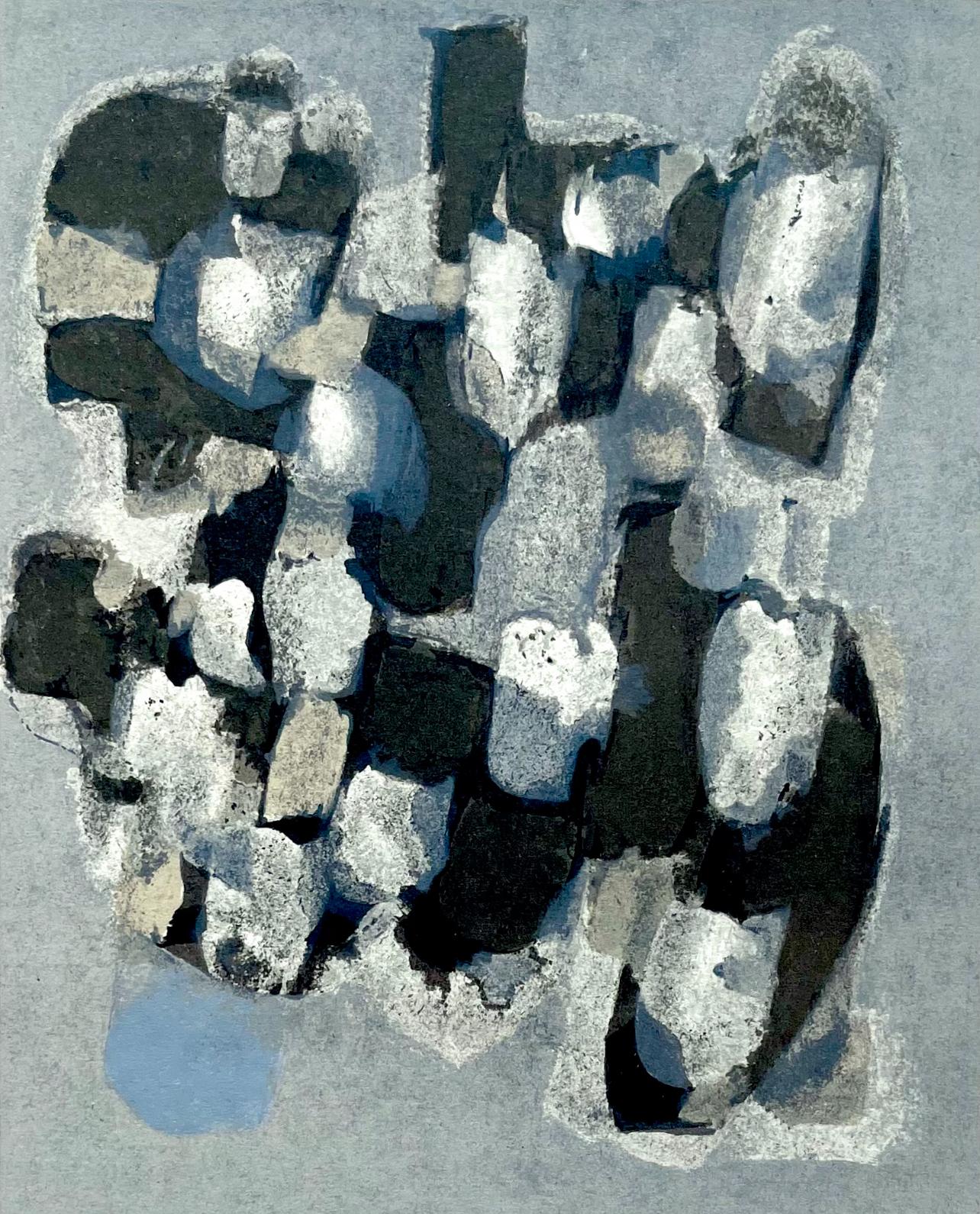 Raoul Ubac Abstract Print – Ubac, Komposition, Derrière le miroir (nach)