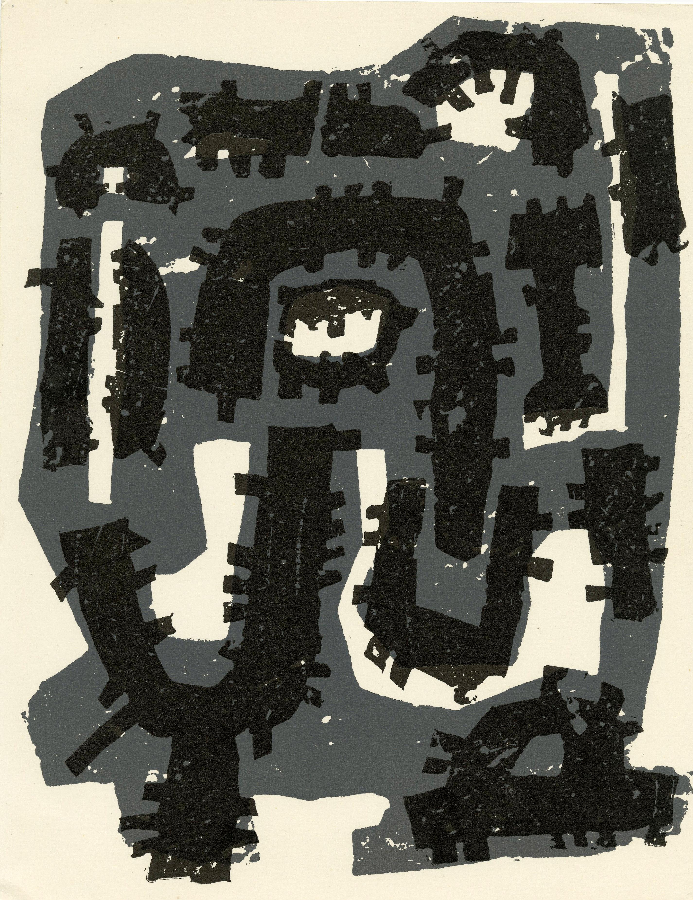 Raoul Ubac Abstract Print – Untitled