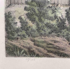 A 1929 Lithograph of "Old Fort Dearborn" by Raoul Varin