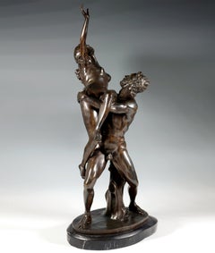 'Rape Of A Woman', Large Bronze Group After Giambologna, Early 20th Century