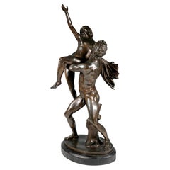 Viol d'une femme, grand groupe en bronze d'après Giambologna, début du XXe siècle
