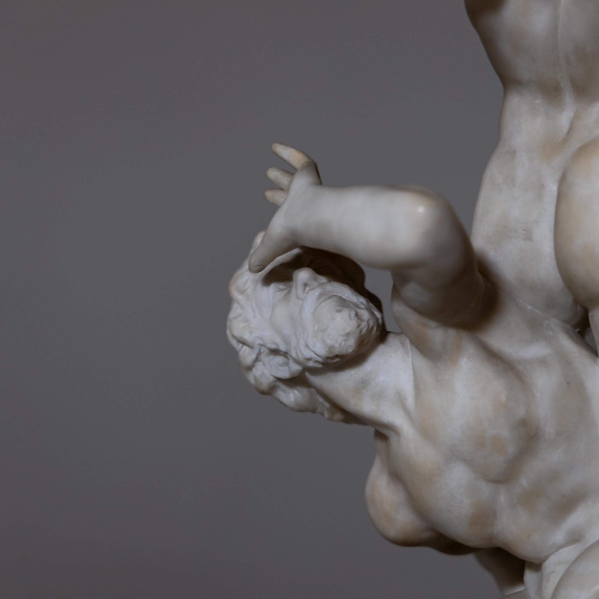 Neoclassical Marble Sculpture Rape of the Sabine Women after Giambologna, Italy 19th century