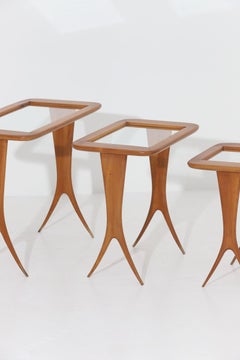 Raphael 1950s Nesting Tables in Walnut