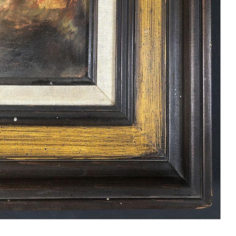 Raphael de Buck Stil Öl und Canvis Impressionist Portiat, gerahmt (Mitte des 20. Jahrhunderts) im Angebot