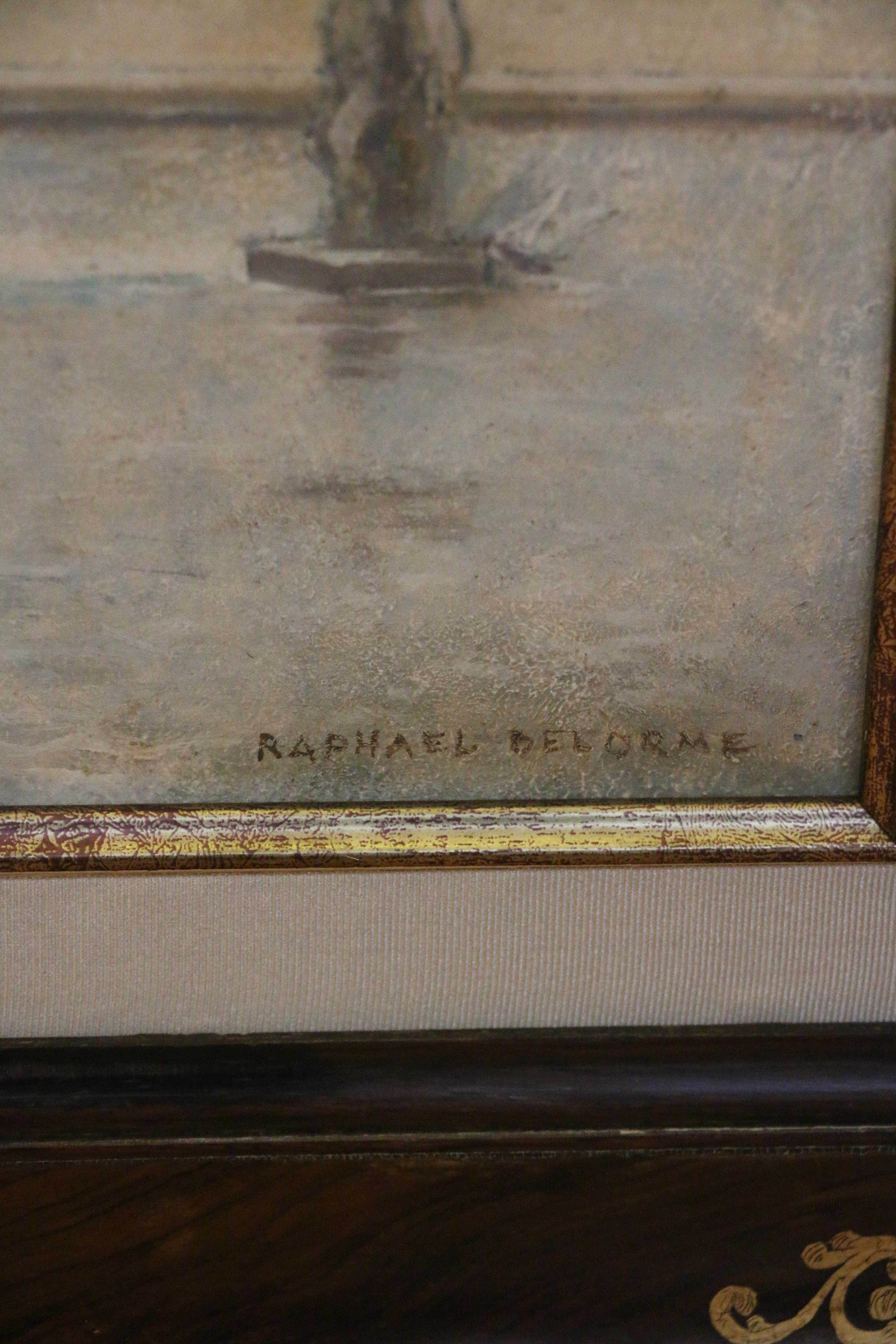 Raphael Delorme (1885-1962)  was one of the leading painter from the Art Deco Bordeaux school of painting with Dupas in France in the 1920's. This painting is typical of his best work.
- Signed at the bottom. 
- Accompanied by a certificate of