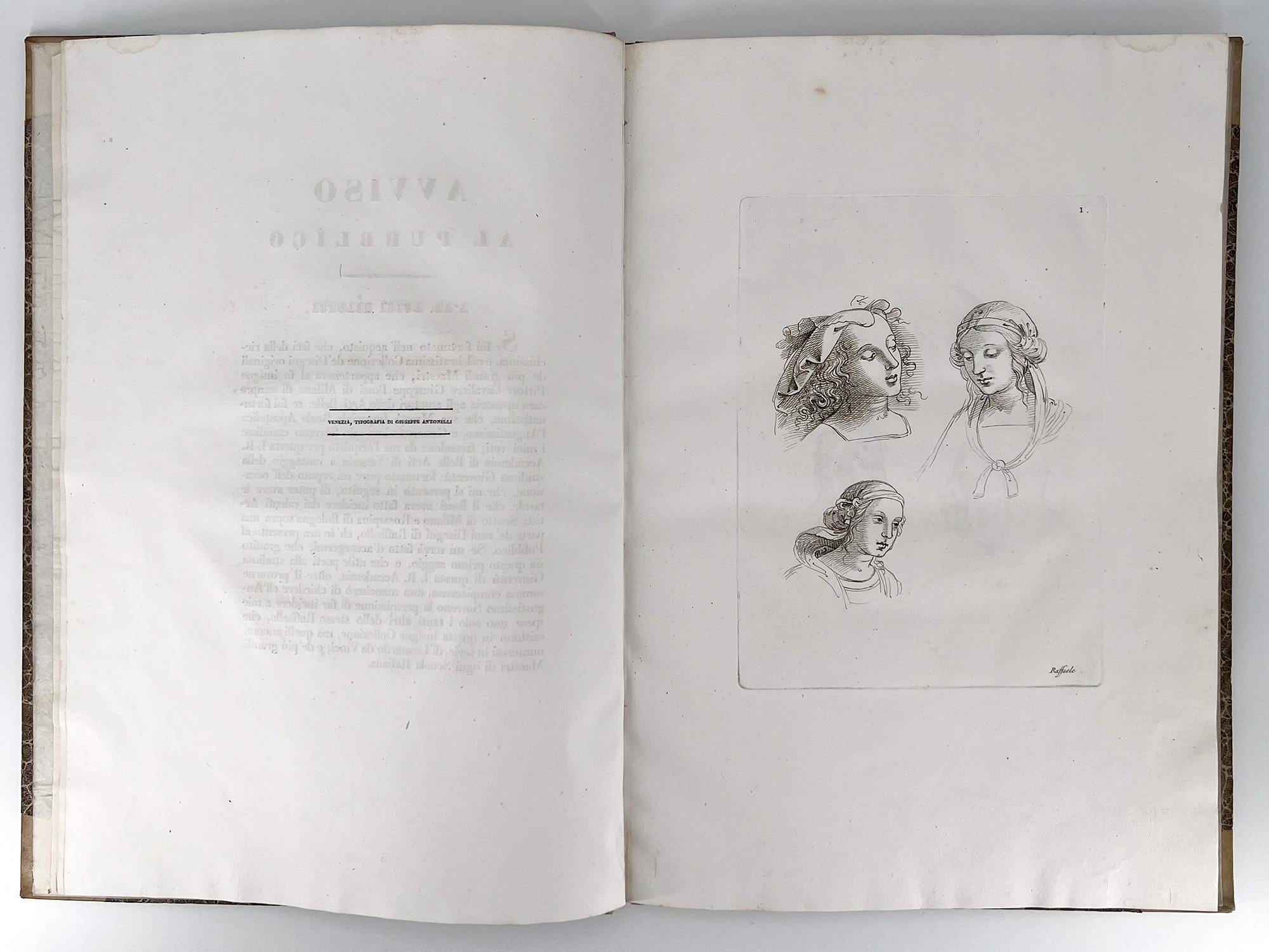 XIXe siècle Dessins de Raphael - Disegni Originali di Raffaello per la prima volta pubblicati en vente