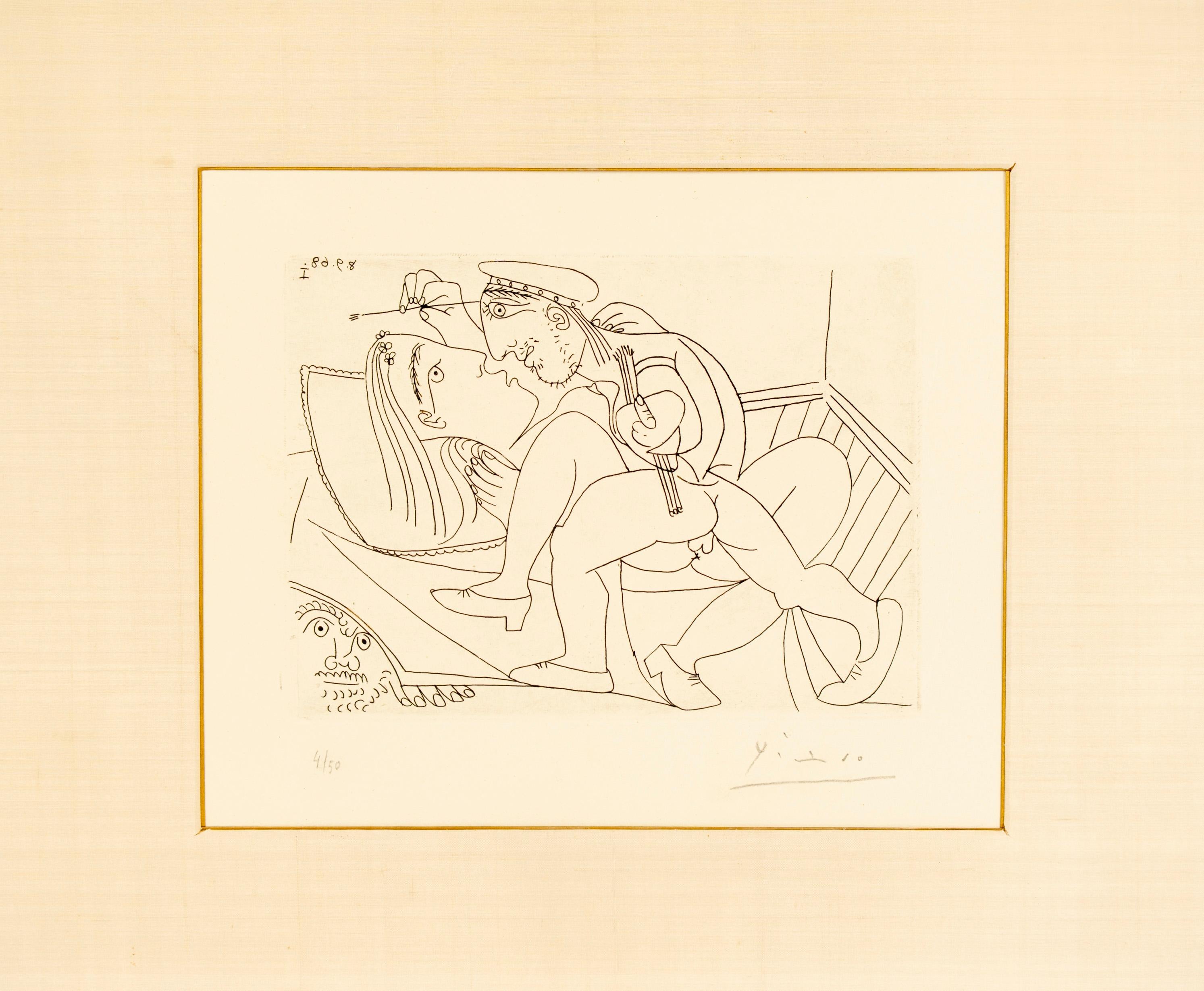 Raphaël et la Fornarina XXI, Pablo Picasso (1968) im Angebot 4