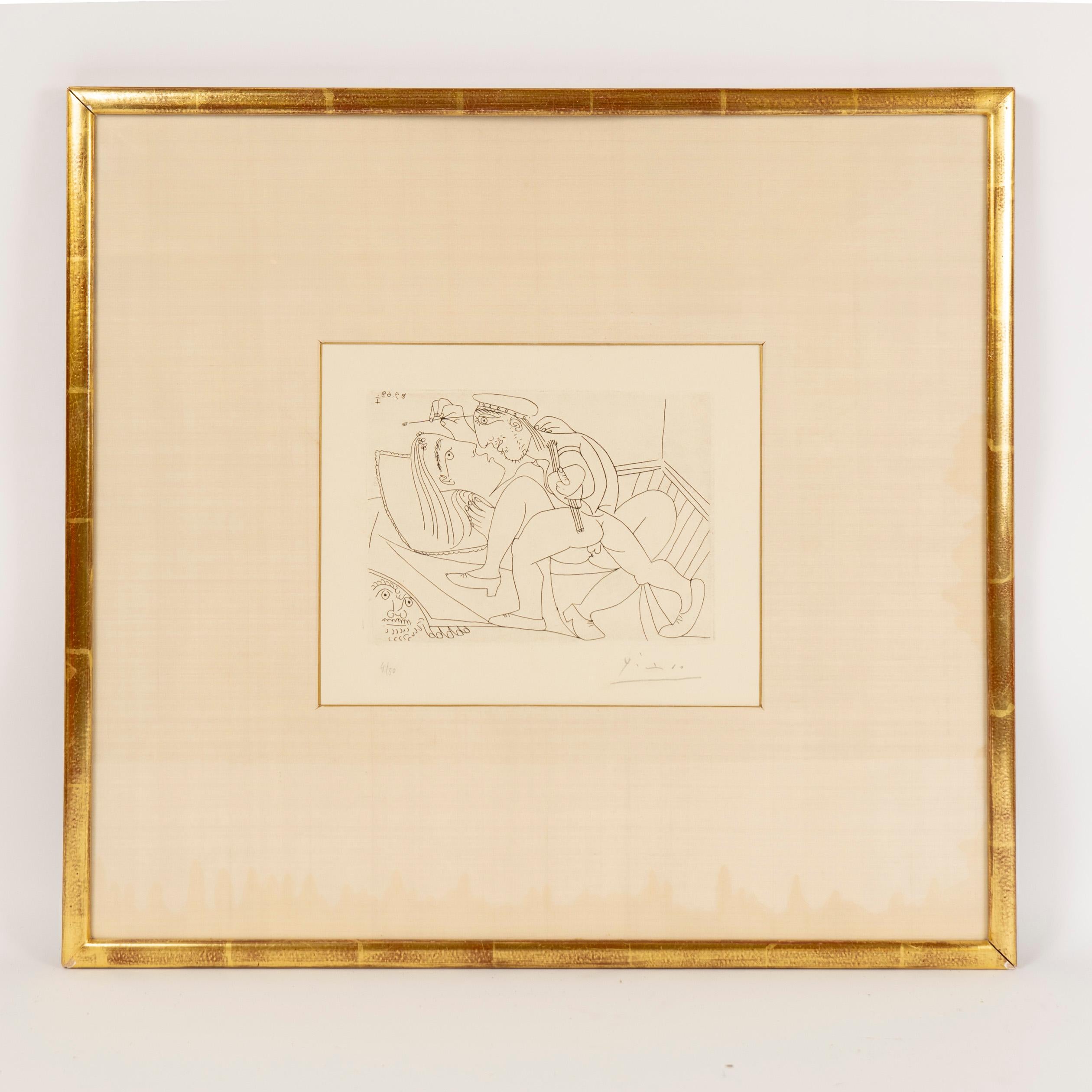 Raphaël et la Fornarina XXI, Pablo Picasso (1968) im Angebot 2