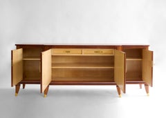 Raphaël, Four-Door Cabinet with Ornaments by Georges Lévy-Mazaud, France, C 1950