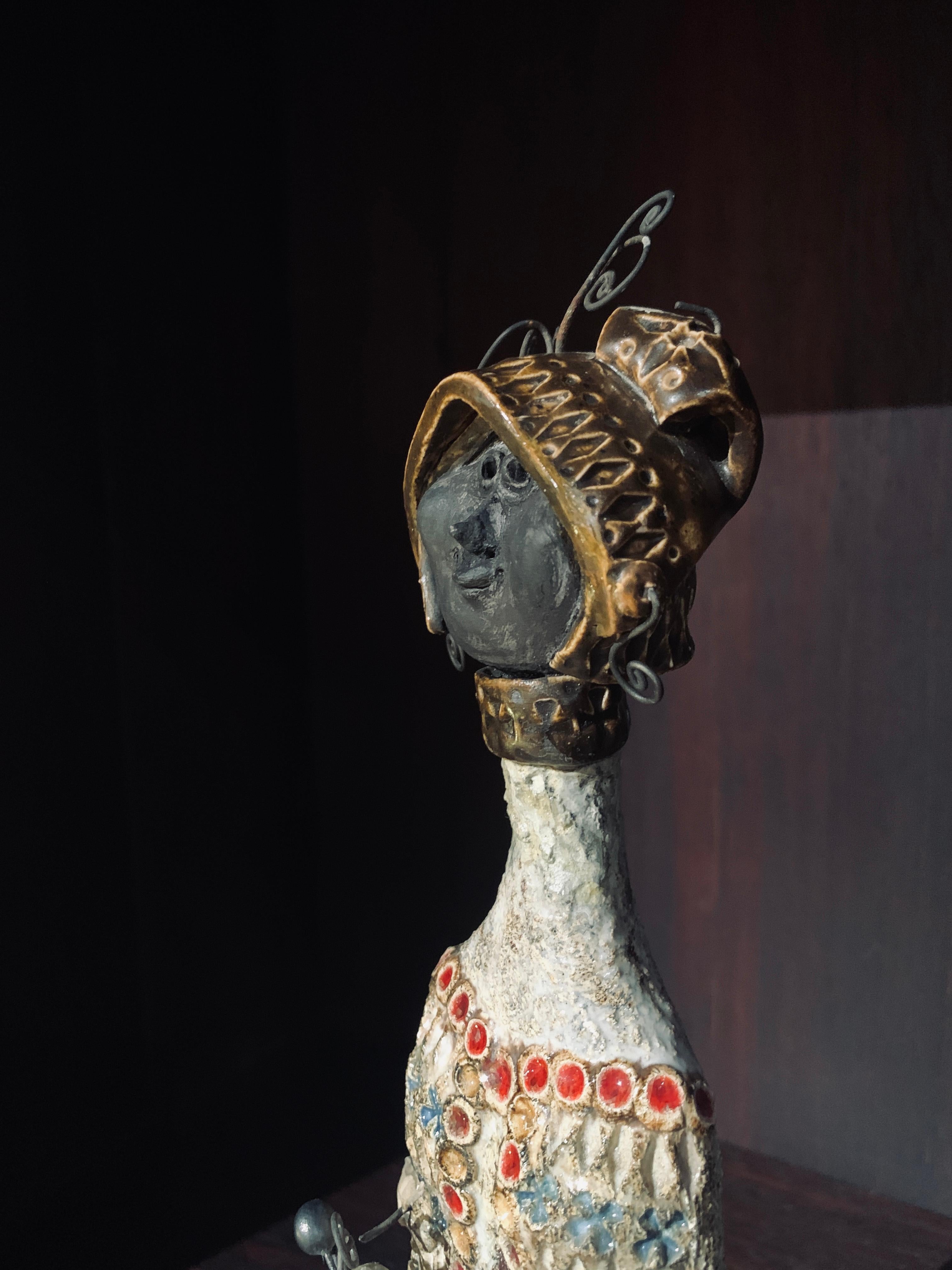 Raphaël Giarrusso, sculpture en céramique, France vers 1960 en vente 2