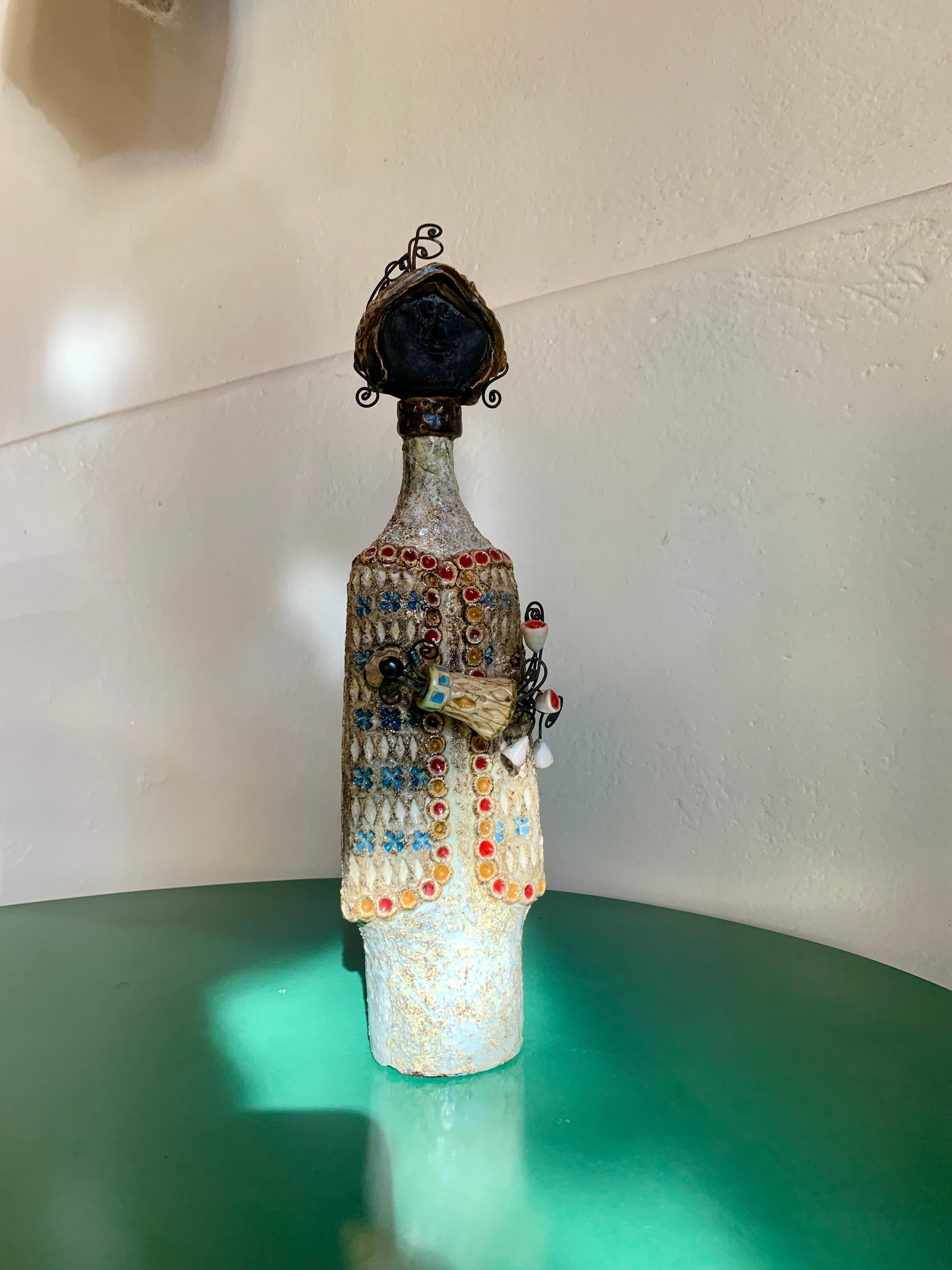 Sculpté à la main Raphaël Giarrusso, sculpture en céramique, France vers 1960 en vente