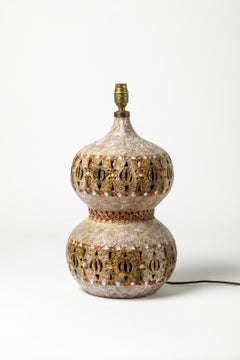 Raphäel Giarrusso Important Ceramic Table Lamp, circa 1960