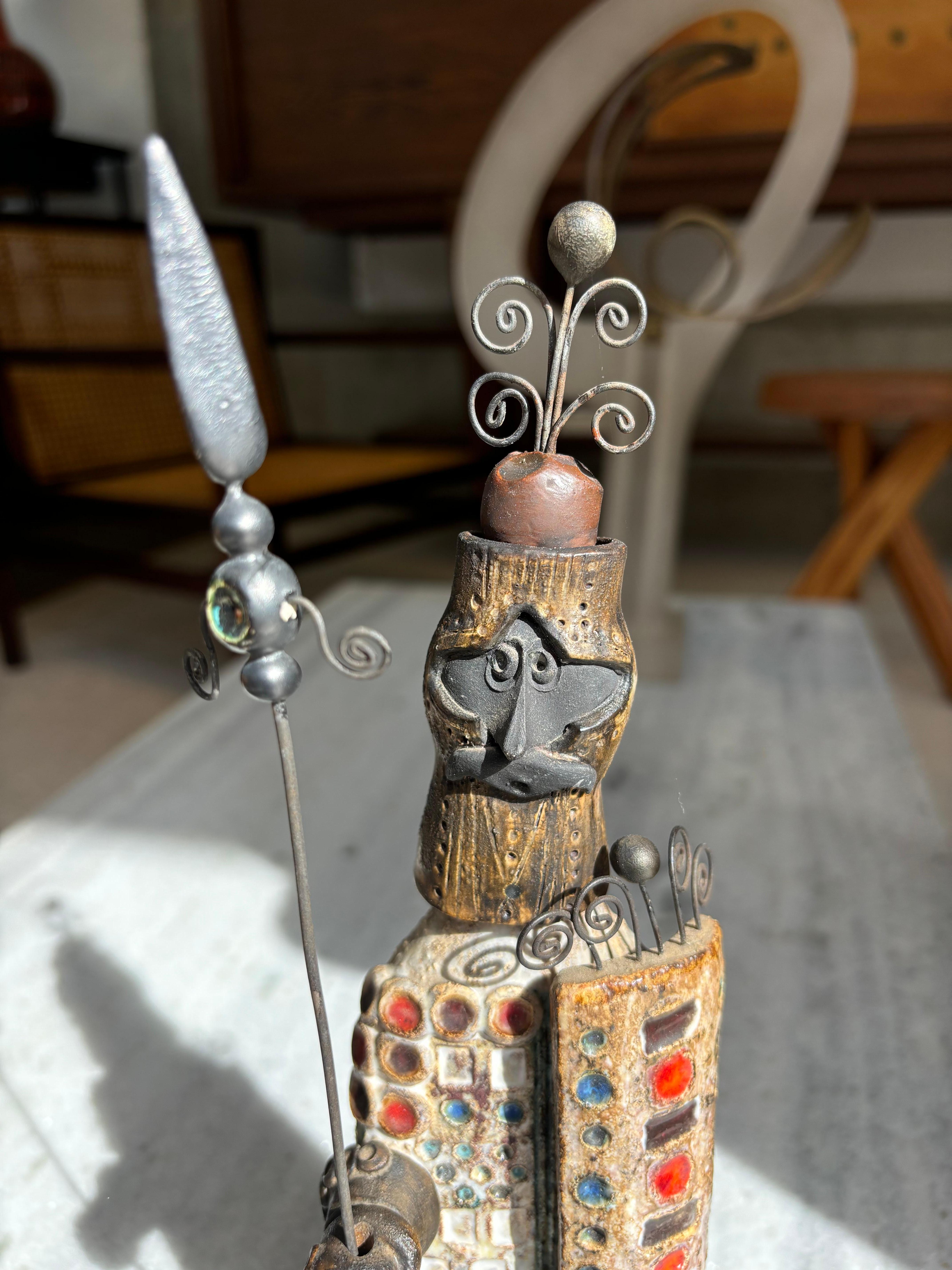 Moderno Scultura in ceramica di Raphael Giarusso in vendita