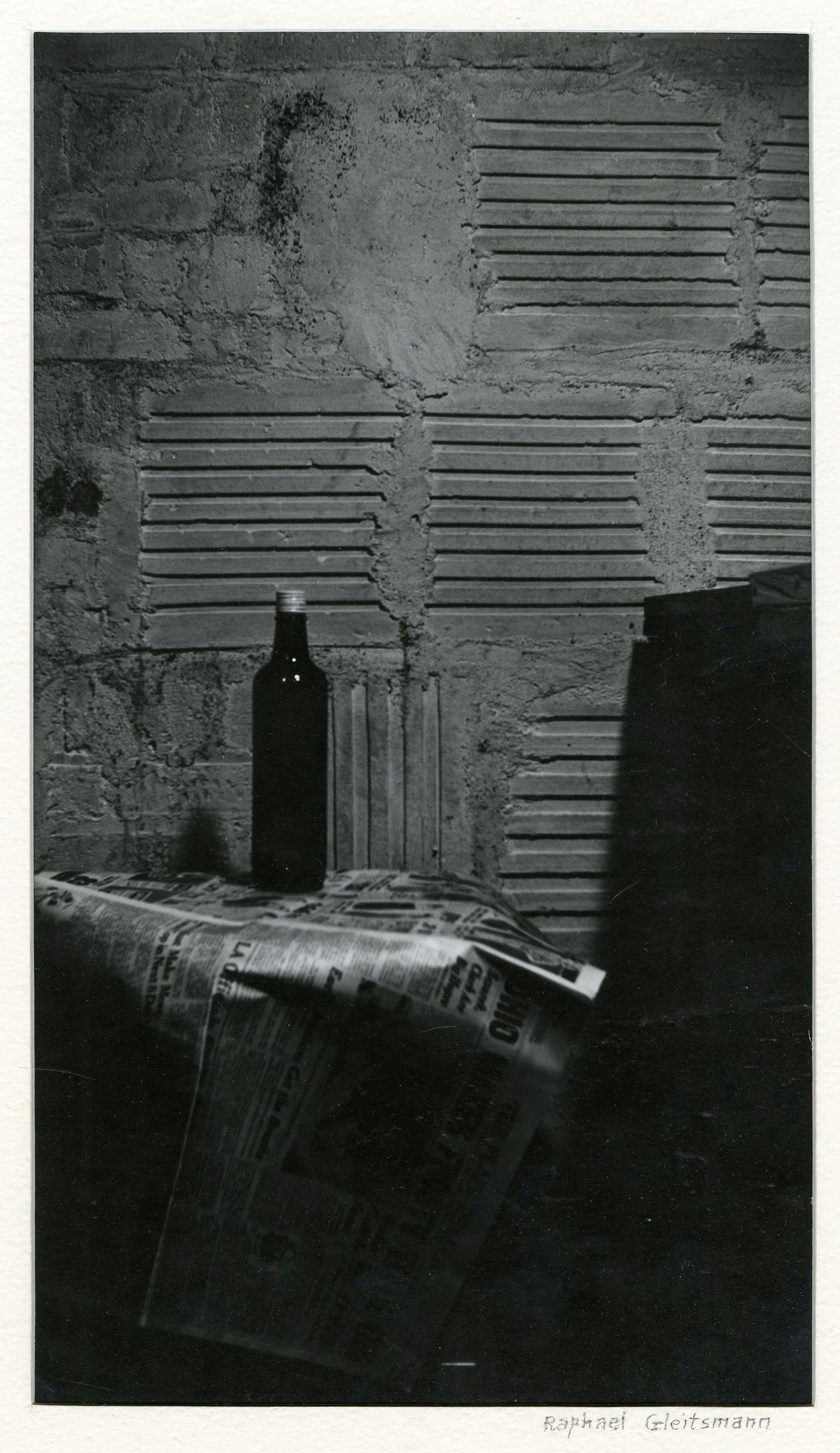 Still Life with bottle and newspaper For Sale 2