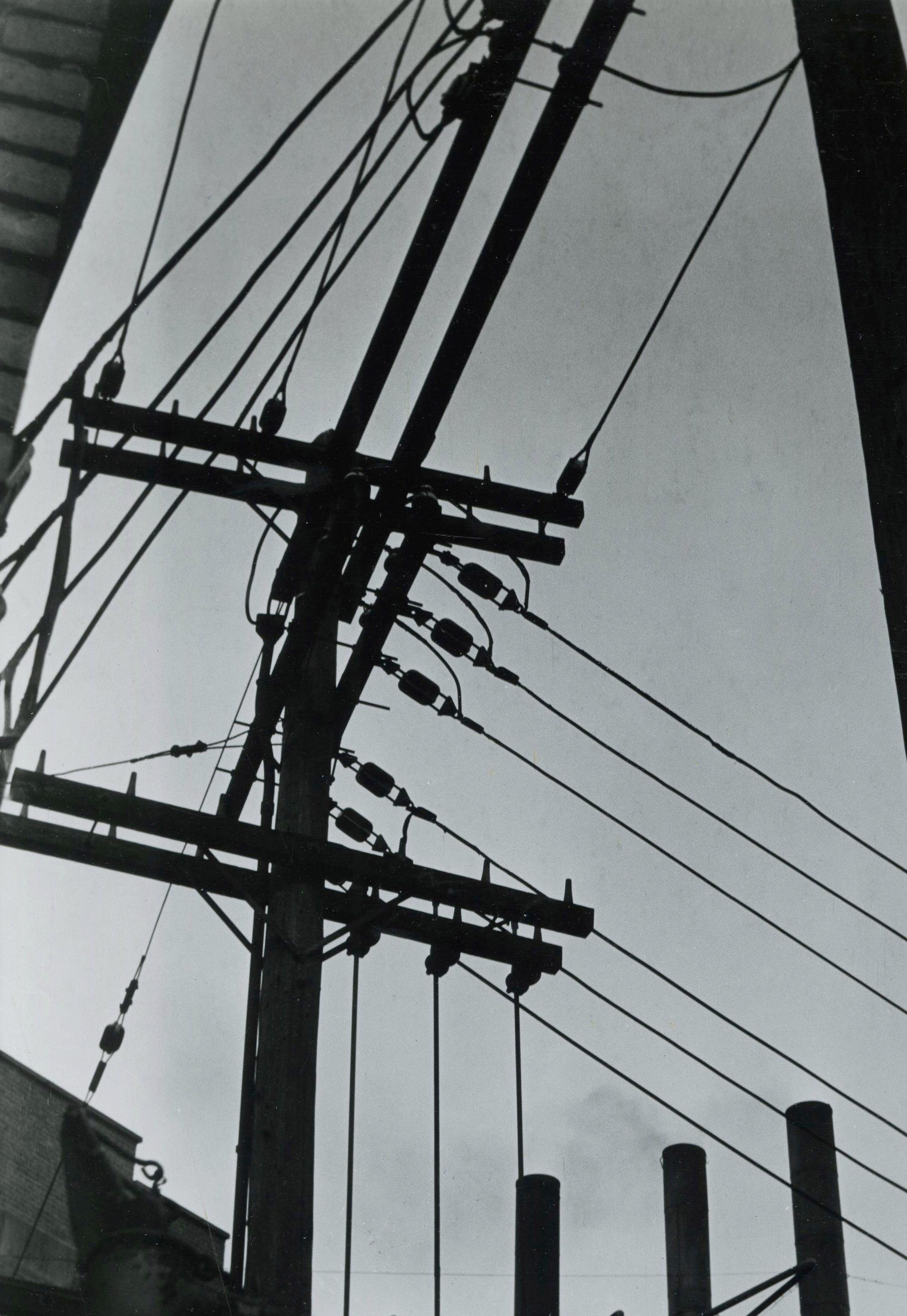 untitled abstraction (Electrical Wires) - American Modern Photograph by Raphael Gleitsman