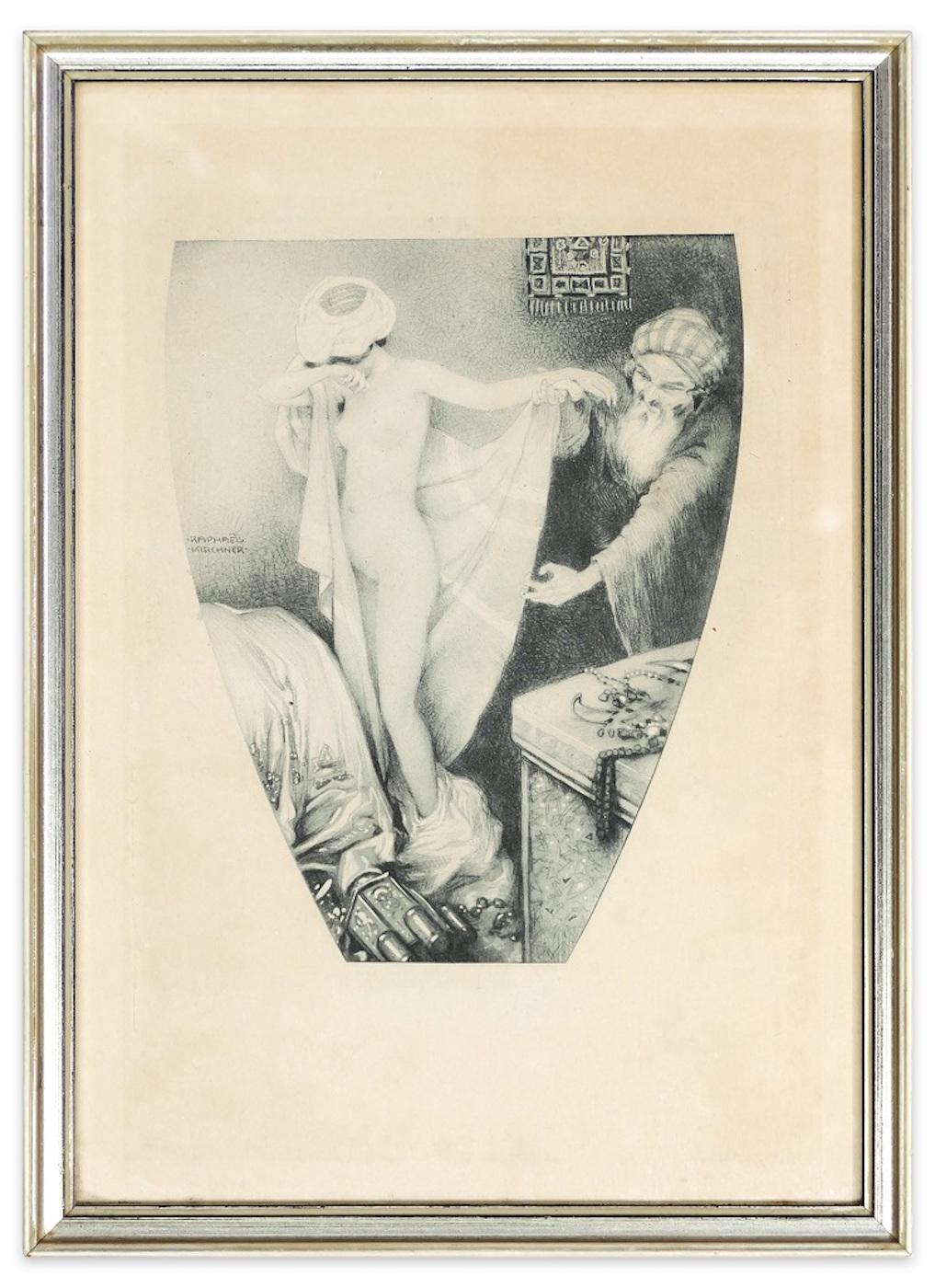 One Thousand and One Night - The Presentation - 1906 - Print by Raphael Kirchner