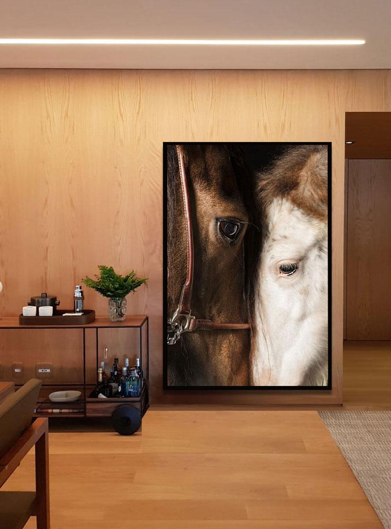 Maternum, Horse Portrait - Print by Raphael Macek