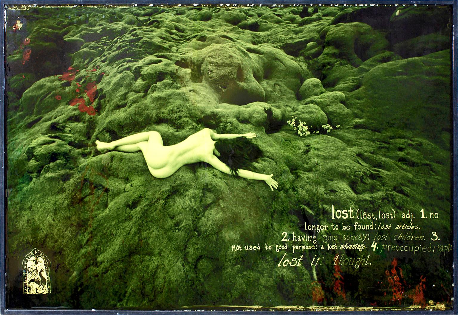 „Lost“ Archivdruck, Acrylfarbe, Mischtechnik und Harzkunstwerke von Mazzucco – Mixed Media Art von Raphael Mazzucco