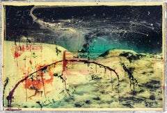 "Infinito" de Mazzucco, impresión de archivo, pintura al óleo y técnica mixta encerrada en resina