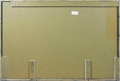 "Coda" archival print, oil paint and mixed media work encased in resin