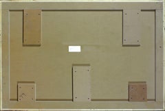 "Hidden Lake" diamond-dusted archival print and mixed media encased in resin