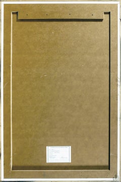 "Tribal 2" archival print and mixed media encased in resin by Raphael Mazzucco