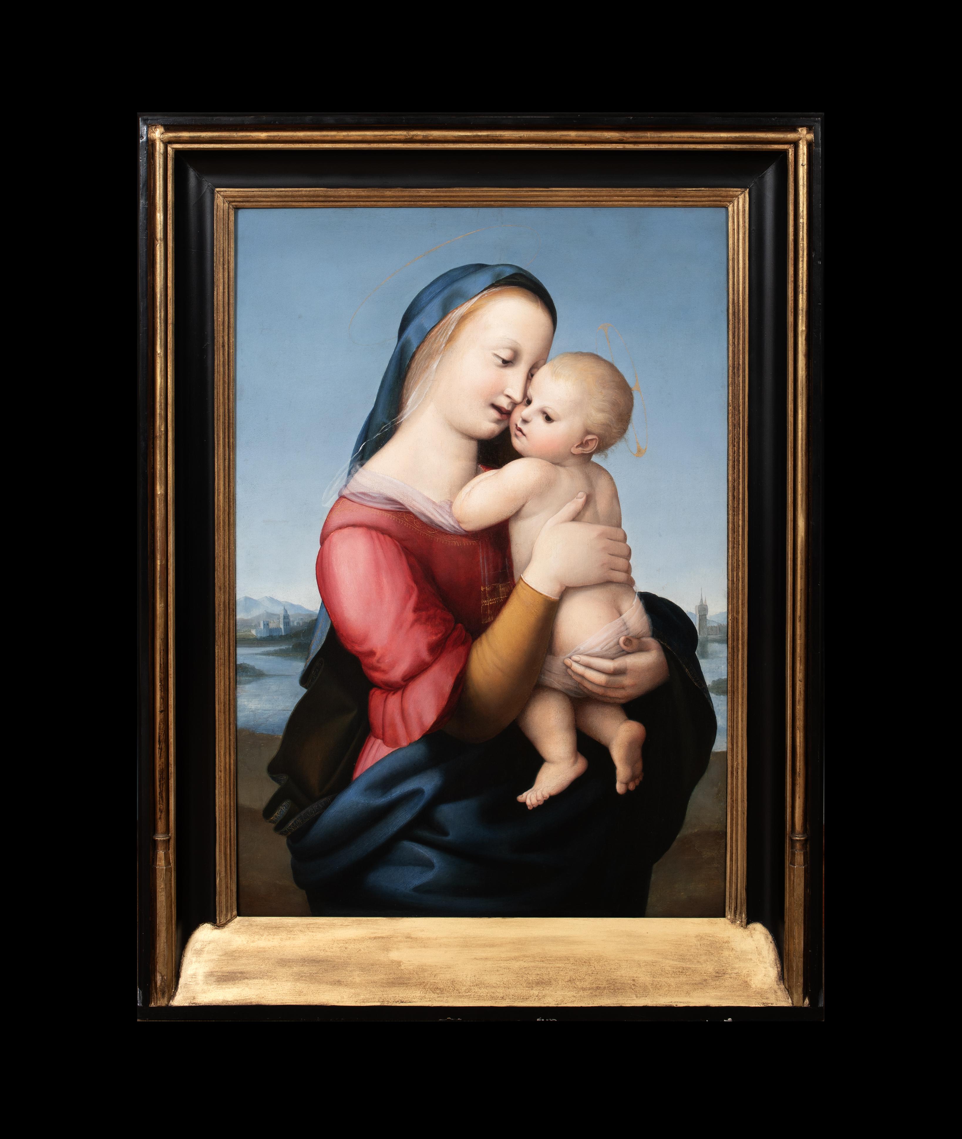 Madonna Tempi, siglo XVII - Painting de Raphael